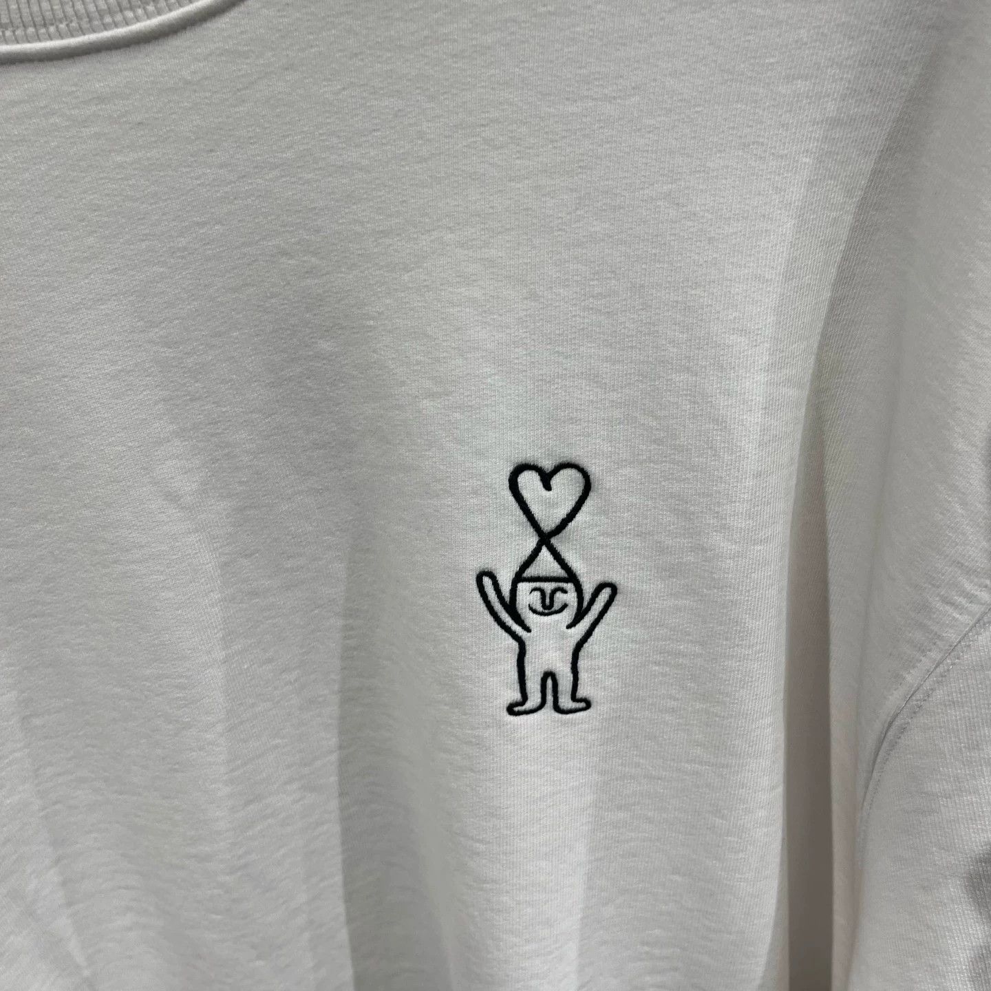 AMI Ami x Jean Jullien Love Embroidered Sweat L 99 New Size US L / EU 52-54 / 3 - 4 Thumbnail