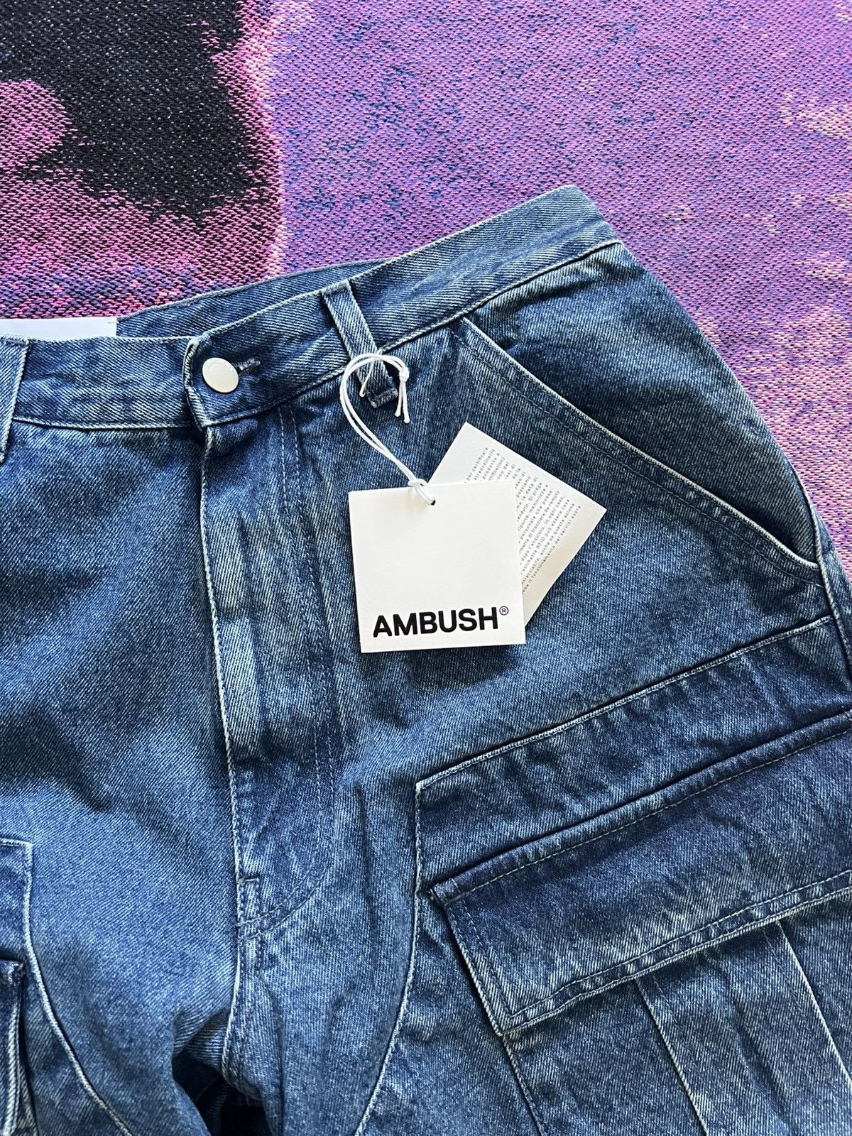Ambush Design Ambush Denim Cargo Pants Size US 31 - 3 Thumbnail
