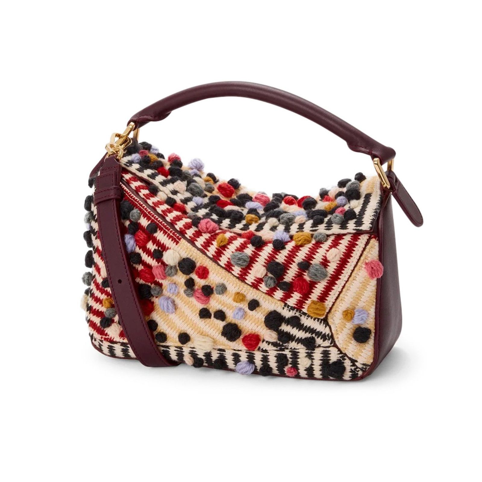 Loewe LOEWE Puzzle Small Natural/Multicolor Leather Top Handle Bag Size ONE SIZE - 1 Thumbnail