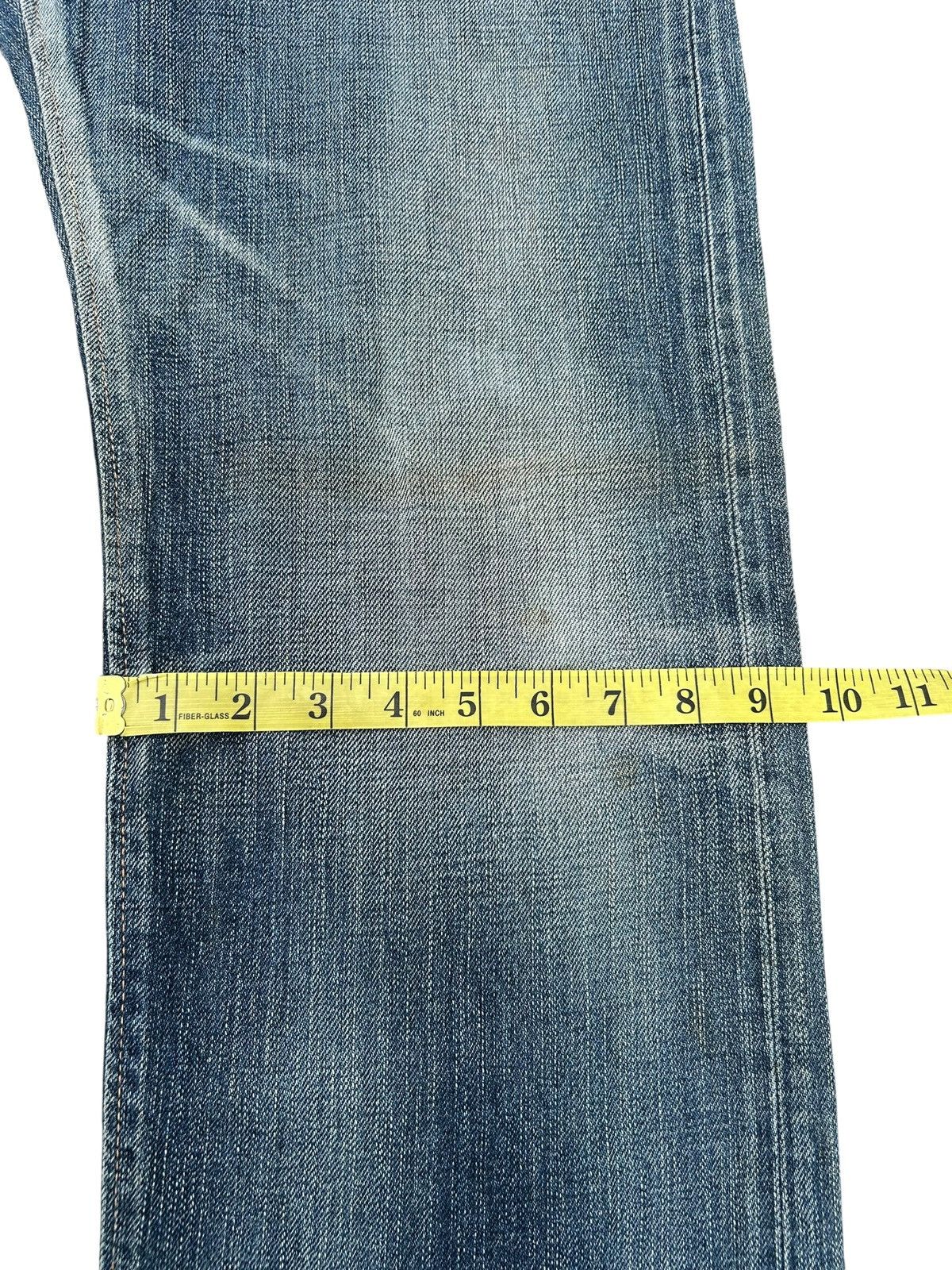 Kapital Vintage Edwin 505 Half Selvedge Distressed Dirty Denim Jeans Size US 30 / EU 46 - 21 Thumbnail