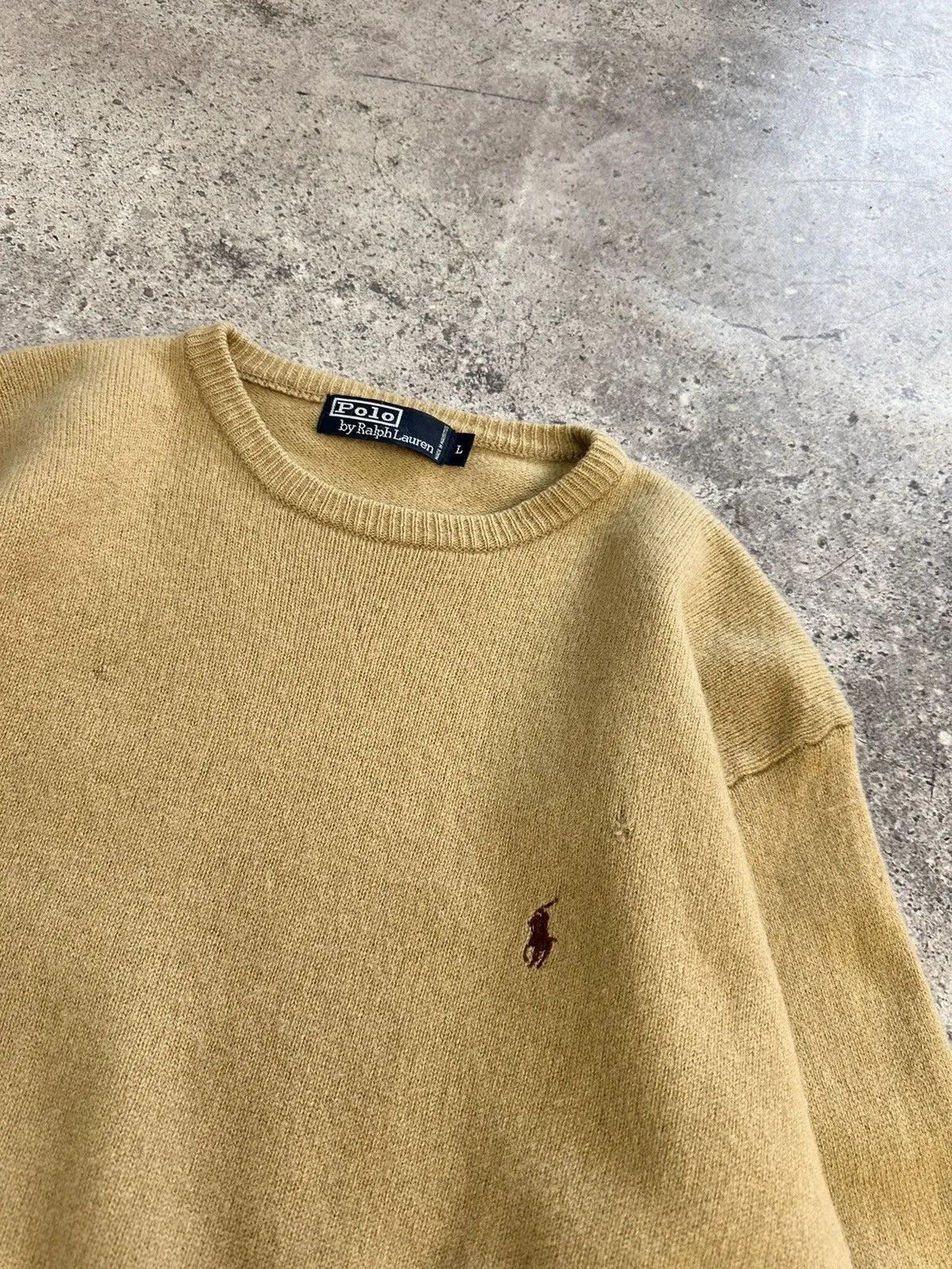 Polo Ralph Lauren FADED Polo Ralph Lauren Cable Knit cottone sweater Size US M / EU 48-50 / 2 - 9 Thumbnail