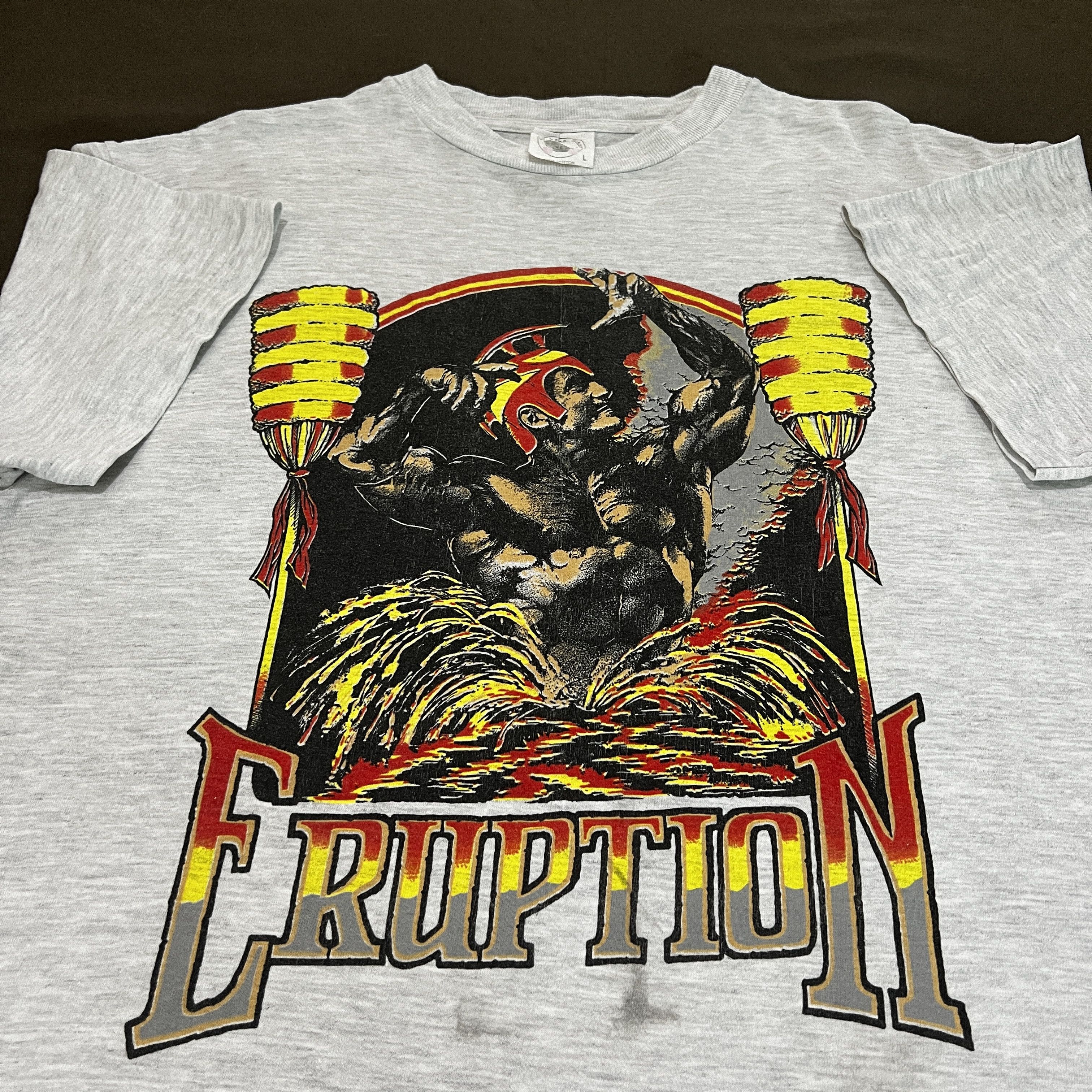Vintage 90s eruption Fitness Promo Tee gym Bodybuilding