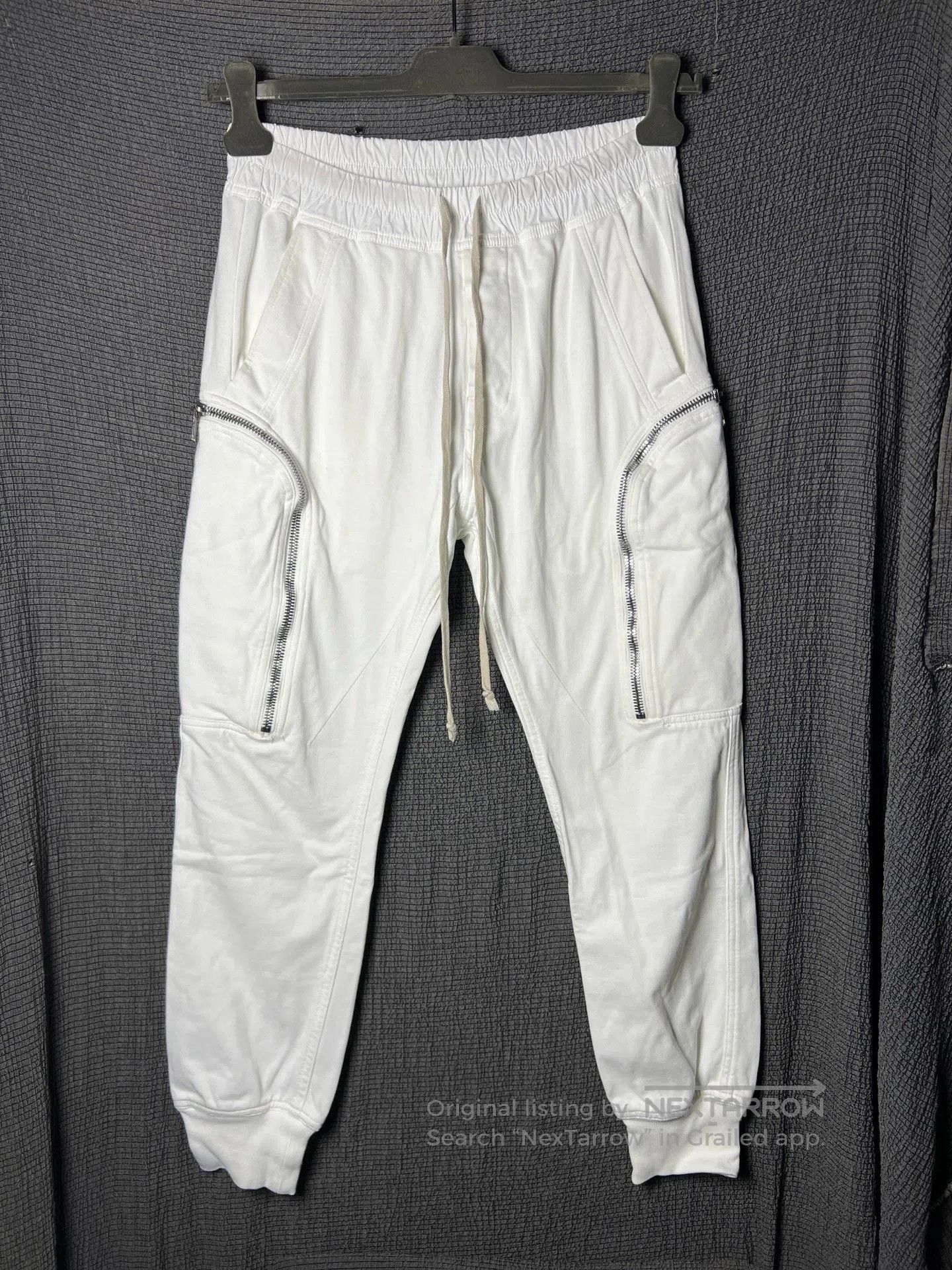 Rick Owens Rick Owens 20ss White Cargo Jogger Pants. Size US 32 / EU 48 - 1 Thumbnail