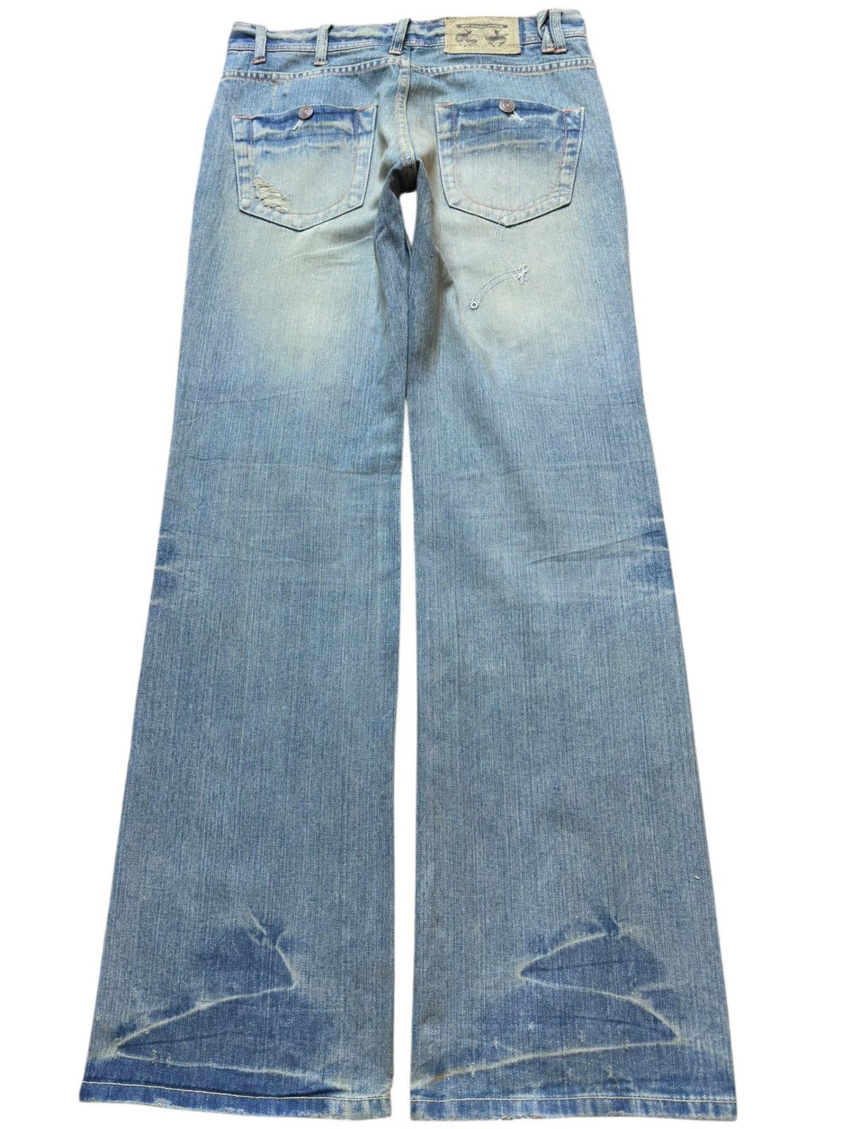 Beauty Beast Vintage Blaind Alley Ripped Mudwash Grunge Distressedd Denim Size US 31 - 5 Thumbnail
