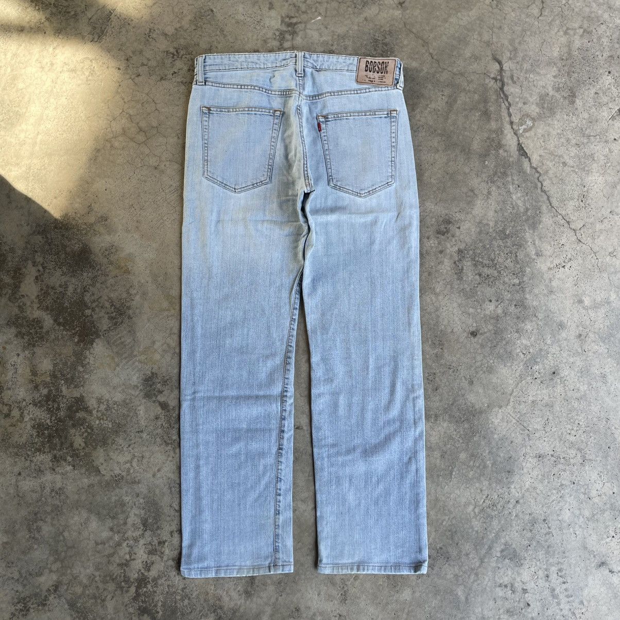 Vintage 🔥Vintage Bobson 93058930 Stoned Washed Distress Denim Jeans Size US 33 - 4 Thumbnail