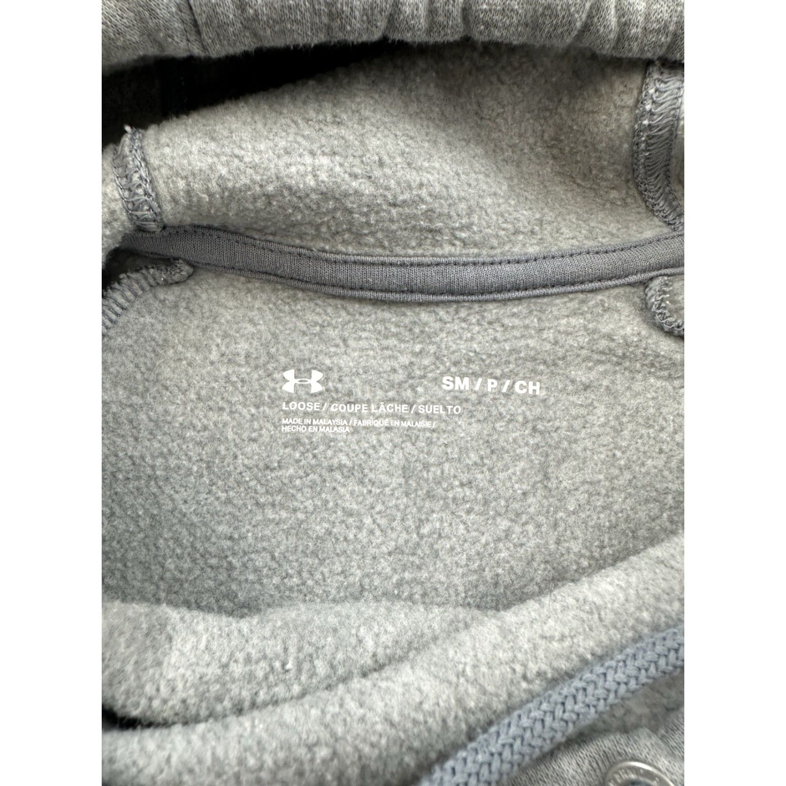 Under Armour Under Armour Hoodie Sweatshirt Womens Small Gray Logo Funnel Neck Pullover All Seasons Athletic Activewear Size S / US 4 / IT 40 - 3 Thumbnail