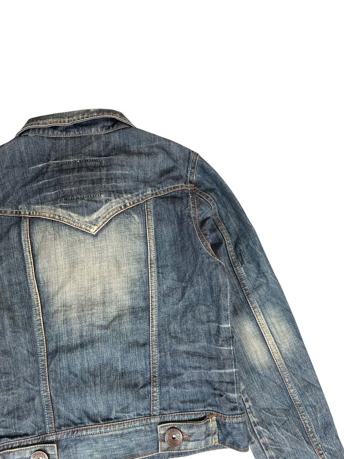 Japanese Brand 2000s Ssial - Faded Mudwash Denim Jacket Size US XS / EU 42 / 0 - 4 Thumbnail