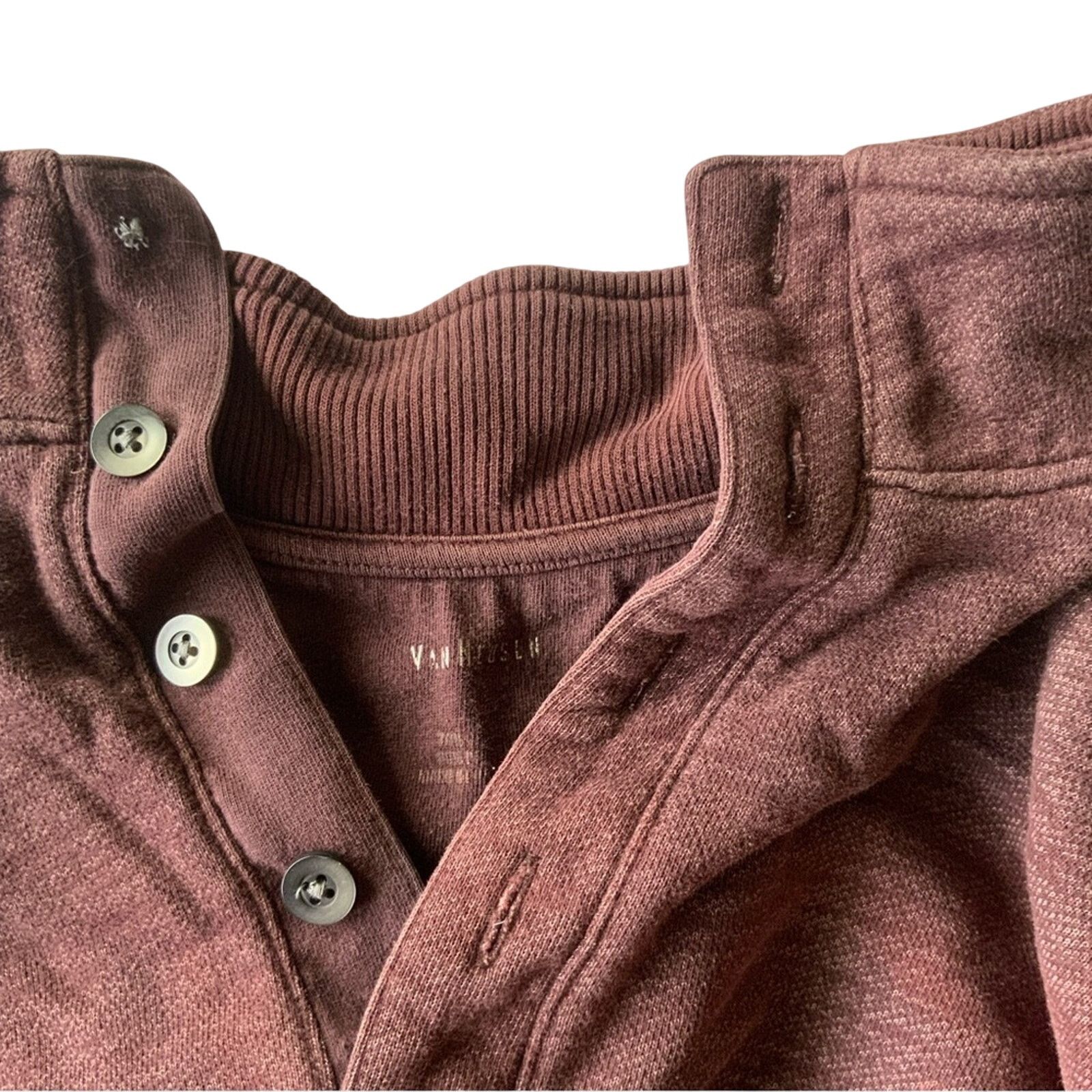 Van Heusen Van Heusen Henley Sweatshirt Size US L / EU 52-54 / 3 - 2 Thumbnail
