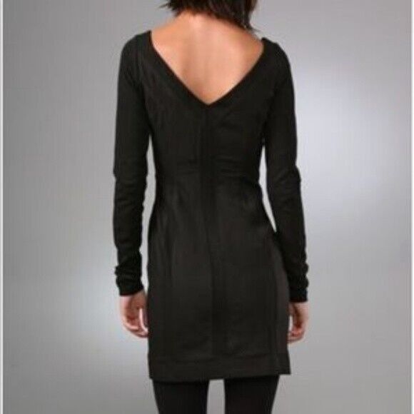 Diane von Furstenberg DVF Diane Von Furstenberg 6 Dress LBD Black CARITA Boat Neck Size M / US 6-8 / IT 42-44 - 9 Thumbnail