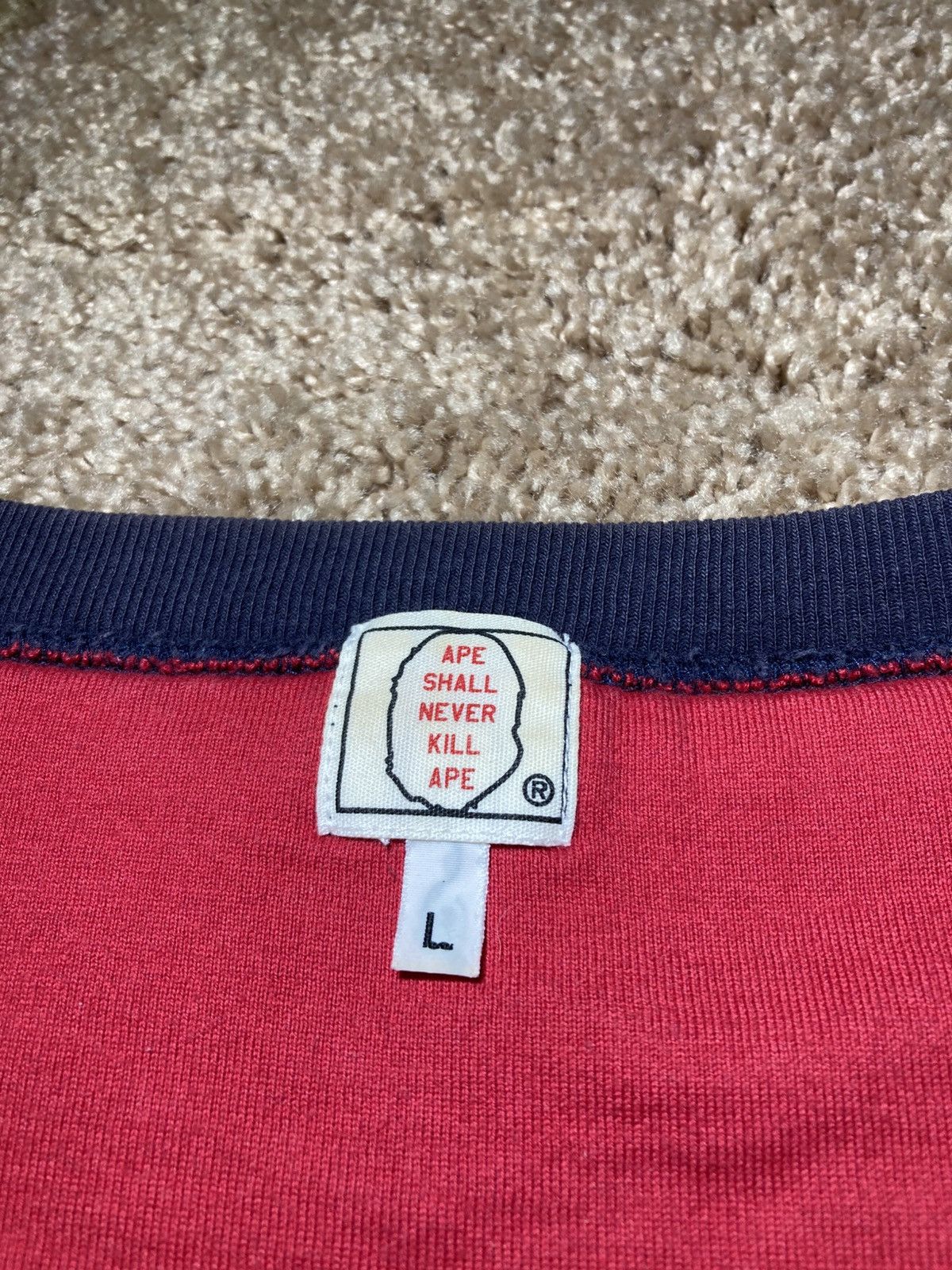 Bape 2006 Bape Bapeman Superman Script Varsity Logo Sweat Comics Size US L / EU 52-54 / 3 - 4 Thumbnail