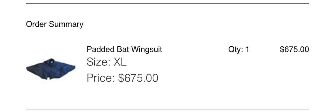Other Jackson Napier Padded Bat Wingsuit Size US XL / EU 56 / 4 - 20 Thumbnail