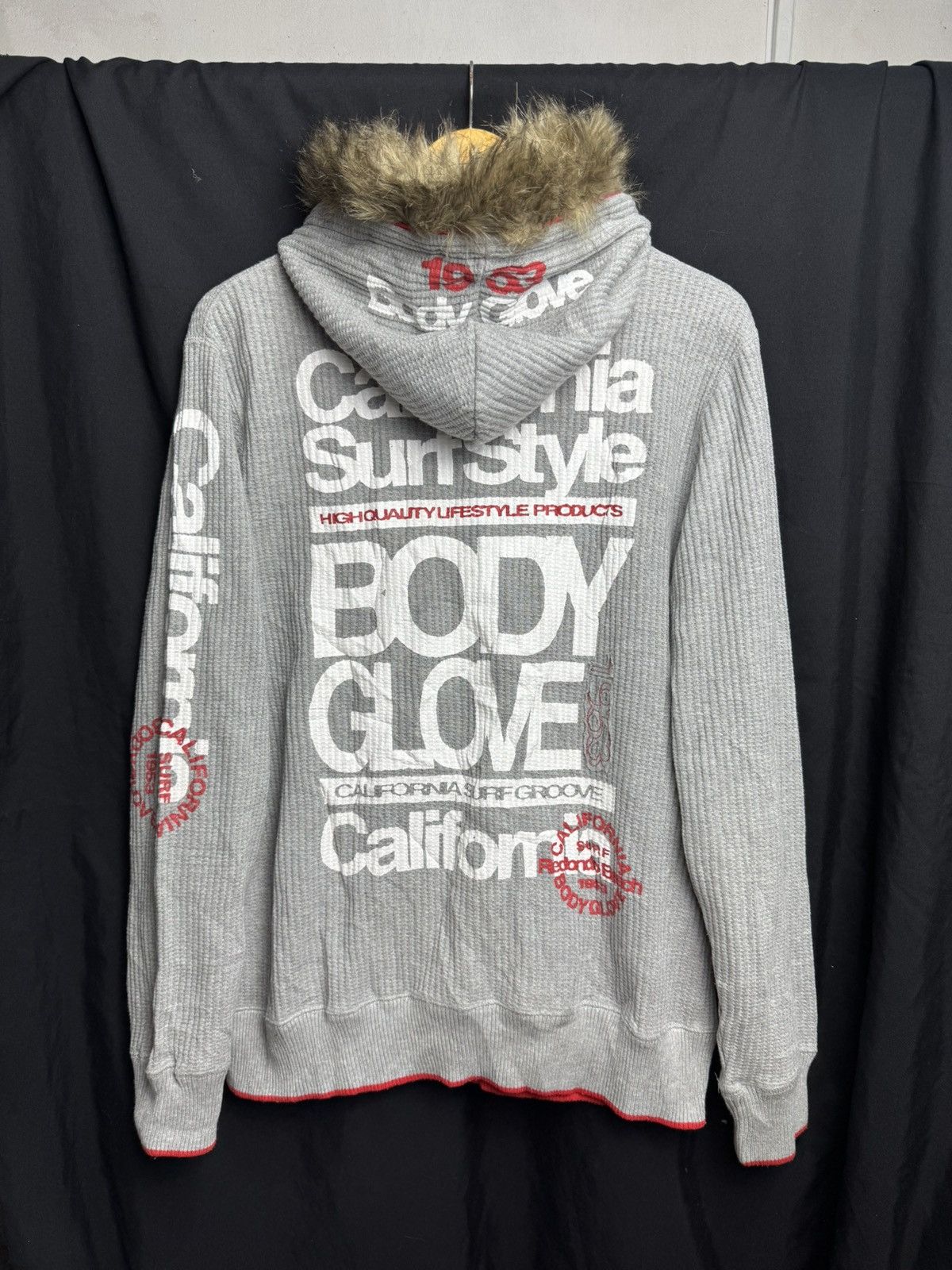 Japanese Brand 2000s Fur Thermal Hoodie Body Glove Japanese Styled Size US L / EU 52-54 / 3 - 2 Thumbnail