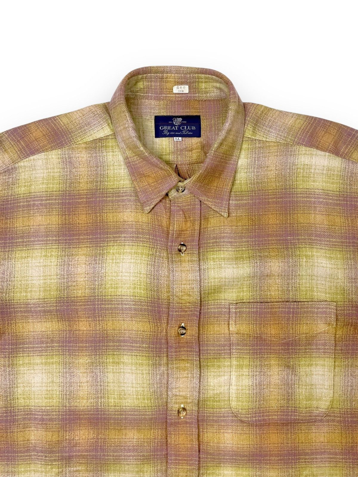 Vintage Great Club Vintage Outer Wool Flannel Size US XL / EU 56 / 4 - 2 Thumbnail