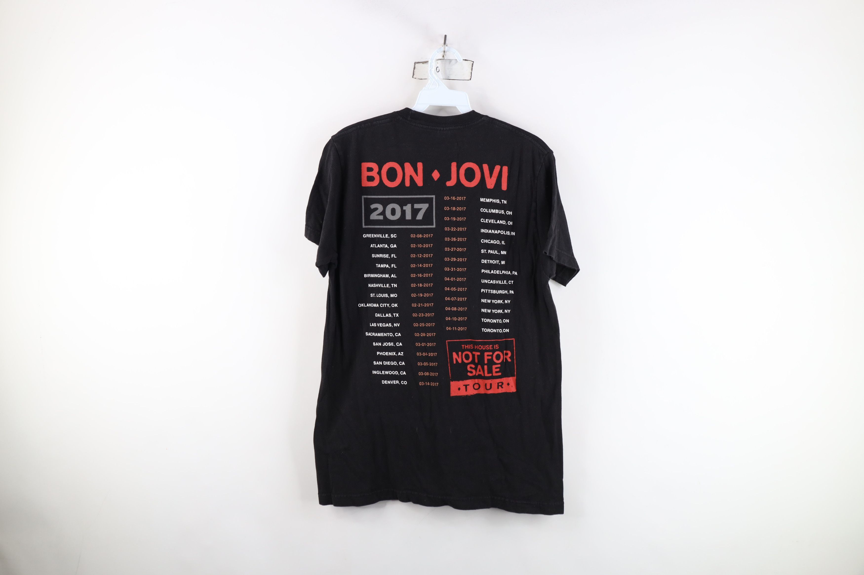 Vintage Y2K House Is Not For Sale Tour Bon Jovi Band T-Shirt Black Size US M / EU 48-50 / 2 - 13 Thumbnail