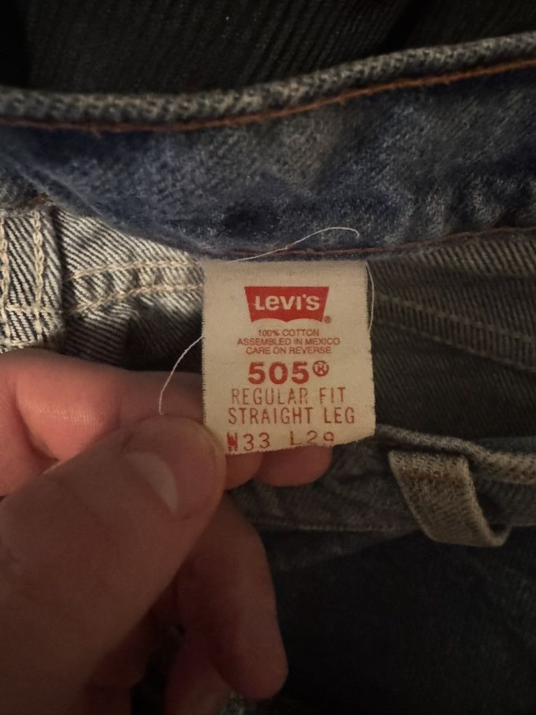 Levi's Vintage Levi's 505 - Bleached Orange Tab Size US 33 - 5 Thumbnail