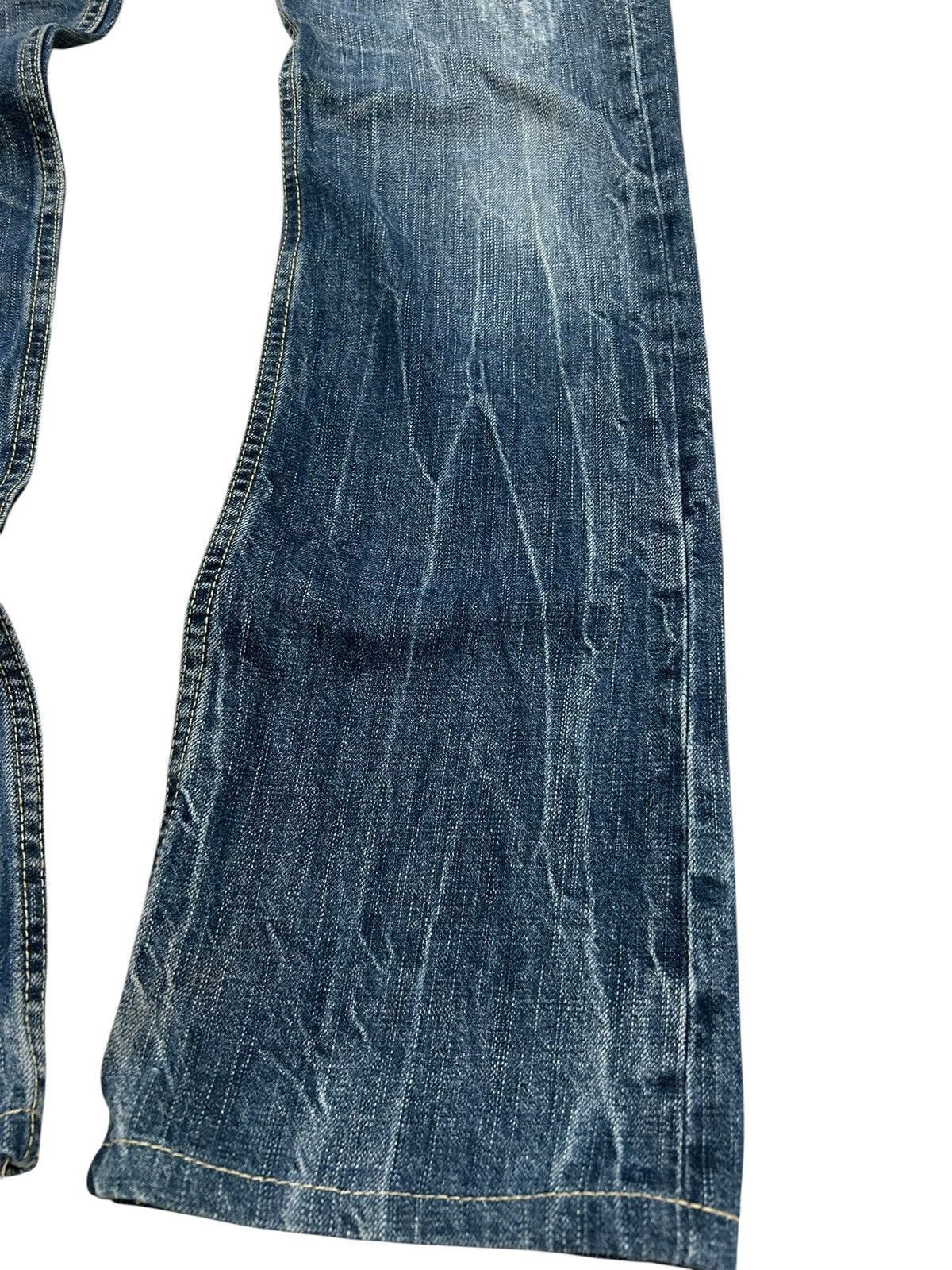 Japanese Brand × Tornado Mart Winger Japan Patch Embellishments Blue Way Distressed Jean Size US 31 - 6 Thumbnail
