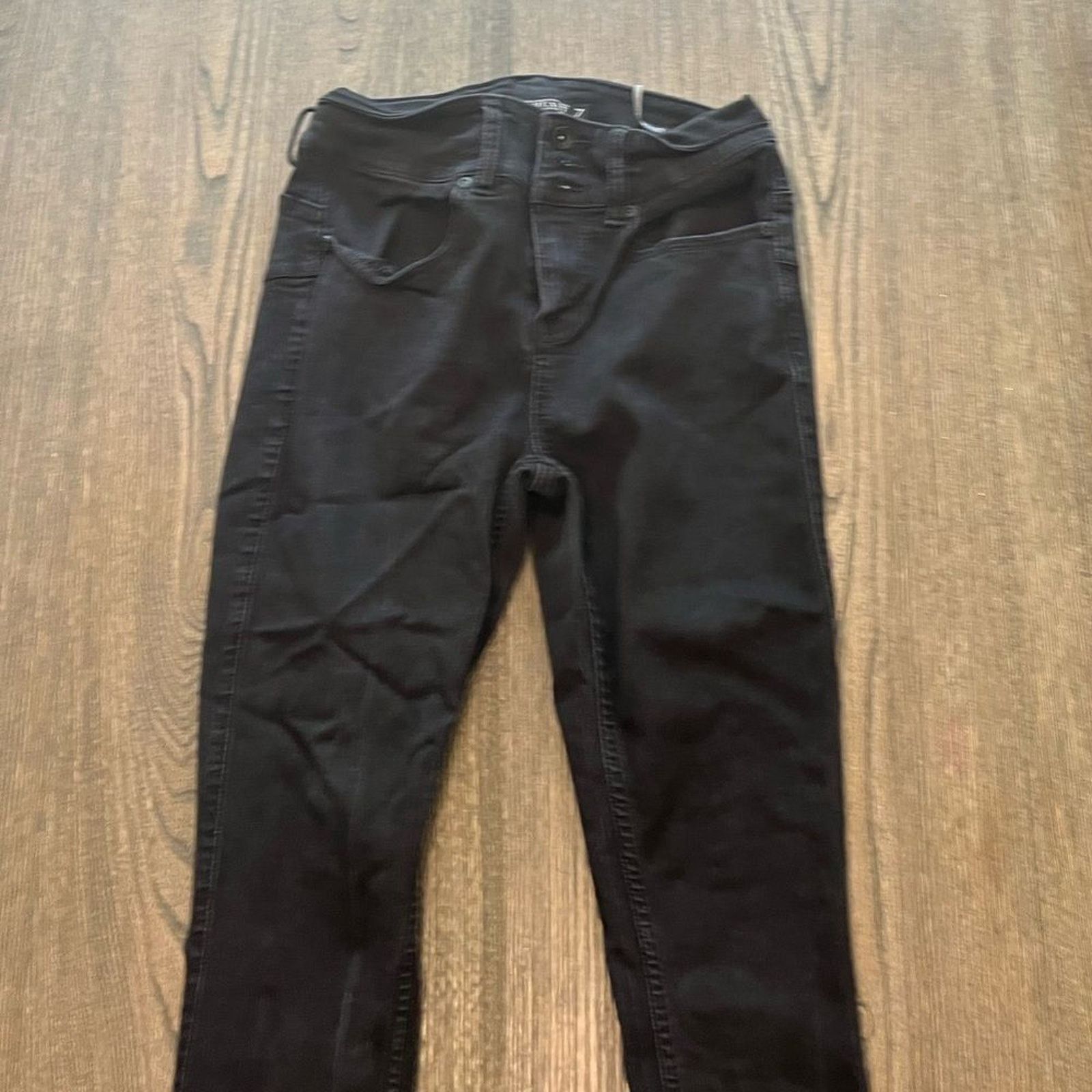 Vintage Black Heart Super Skinny High Rise Black Jeans Size 7 Size 28" / US 6 / IT 42 - 5 Thumbnail