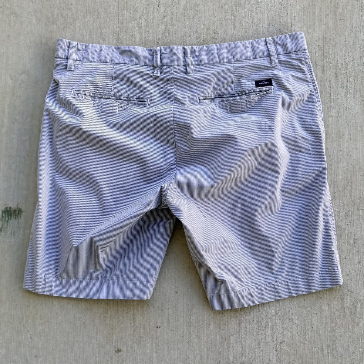 Mason's Em’s Of Masons Shorts Men Size 54 Seersucker Striped Casual Size US 38 / EU 54 - 6 Thumbnail