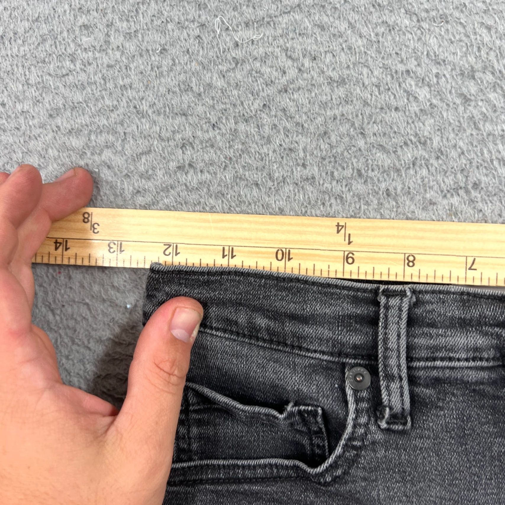 Everlane Everlane High Rise Straight Ankle Jeans Womens 26 Black Denim Size 24" / US 00 / IT 34 - 5 Thumbnail