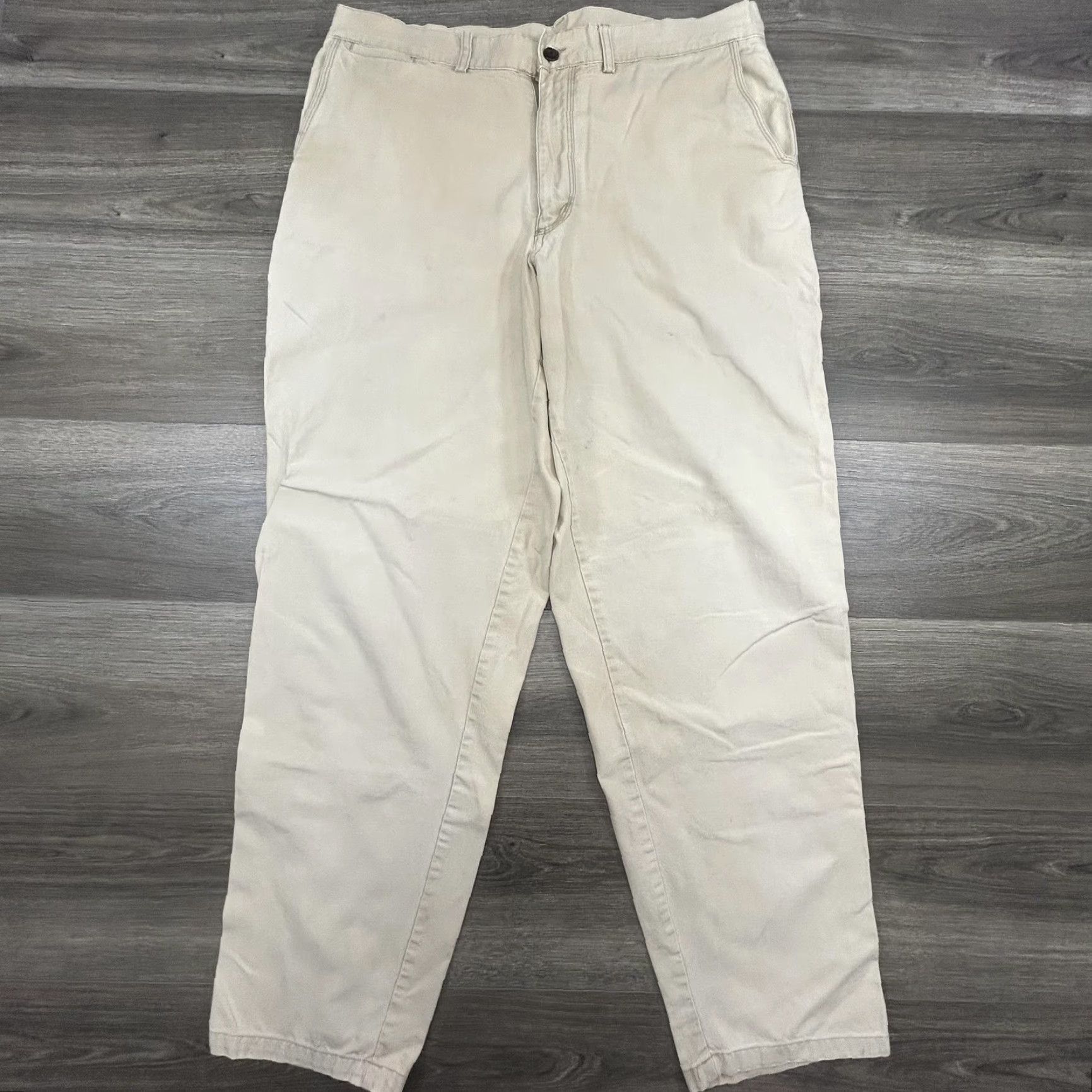 Patagonia VINTAGE Patagonia Pants Mens 38x33 Beige Cotton Khaki Relaxed Hiking STY 55513 Size US 38 / EU 54 - 2 Thumbnail