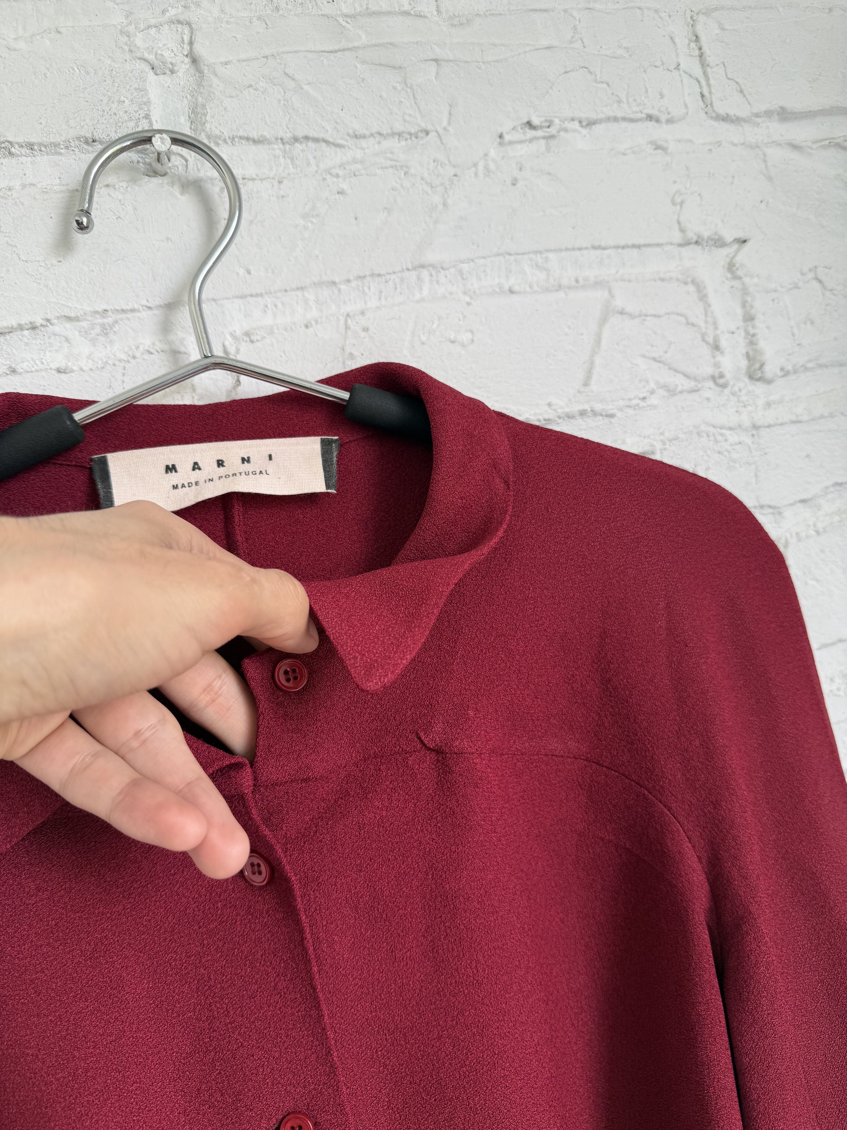 Marni Marni marble abstraction blouse shirt Size M / US 6-8 / IT 42-44 - 6 Thumbnail