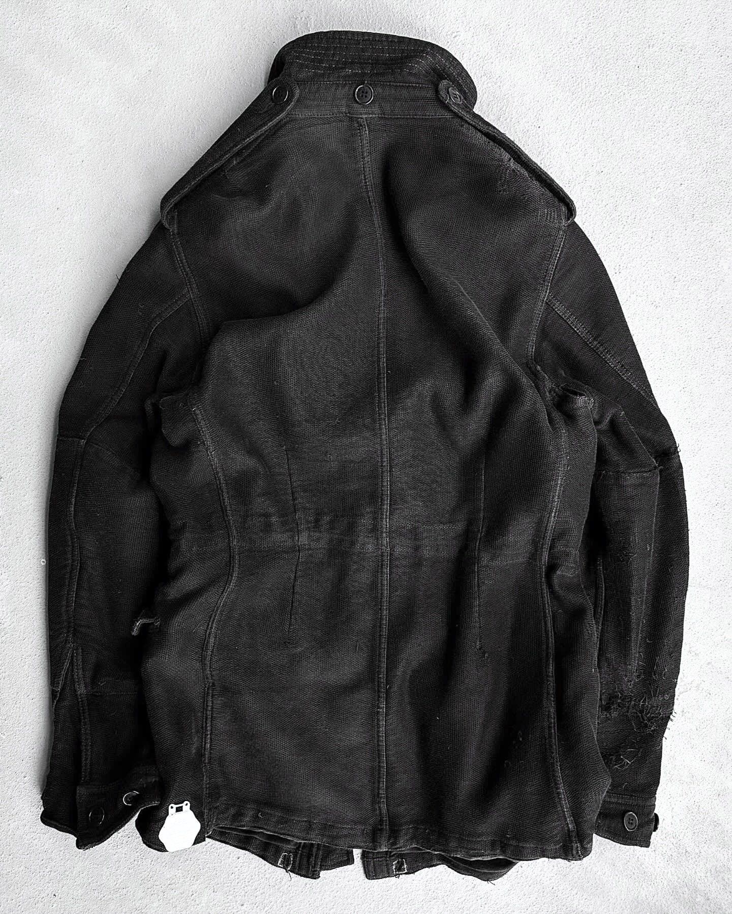 If Six Was Nine × Japanese Brand × Maison MIHARA YASUHIRO MiharaYasuhiro AW05 Distressed Mesh Military Jacket Size US S / EU 44-46 / 1 - 2 Thumbnail
