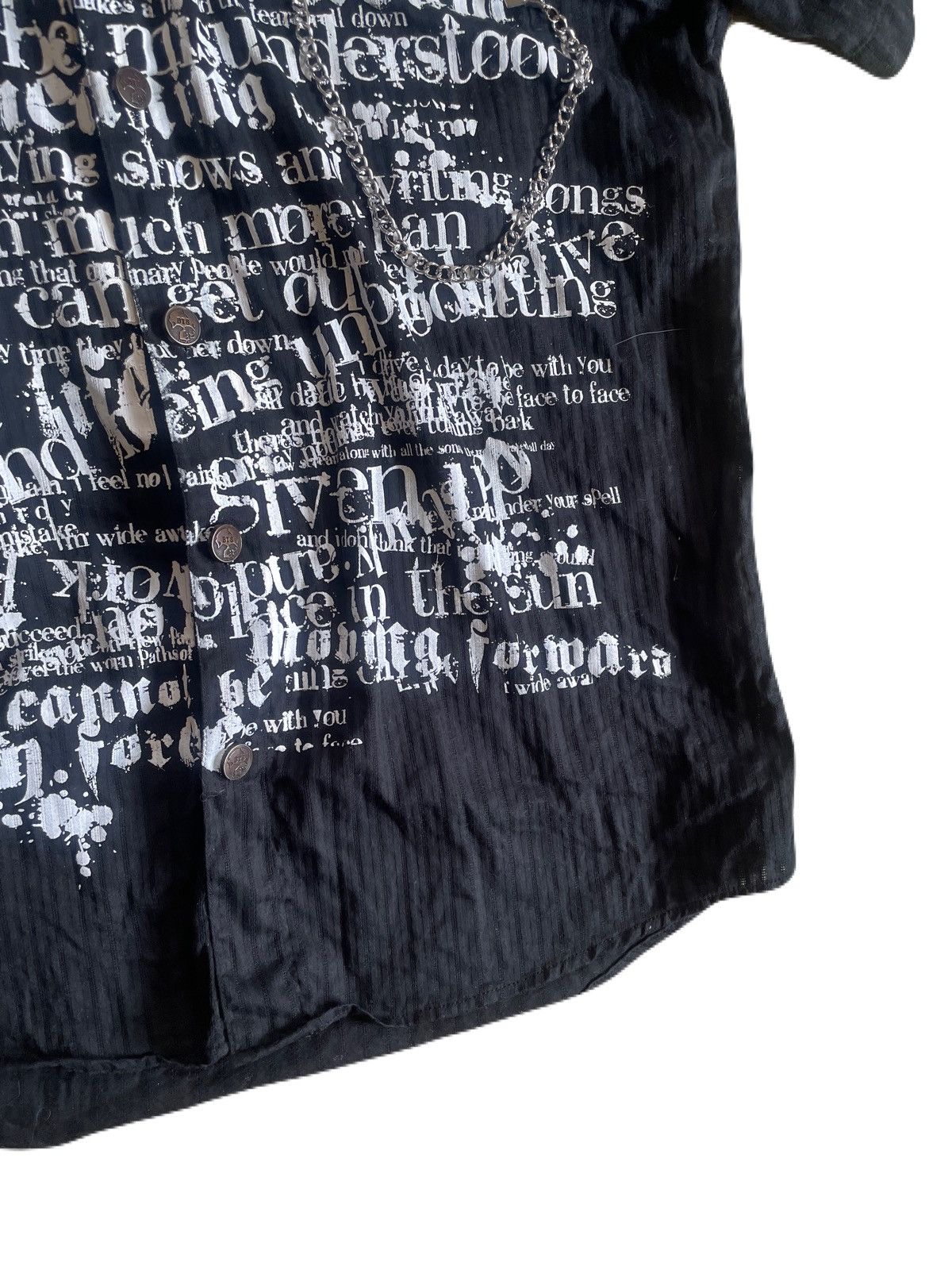 If Six Was Nine 2000s Japanese archive Vkei Poem Chain Gimmick Shirts Size US S / EU 44-46 / 1 - 6 Thumbnail