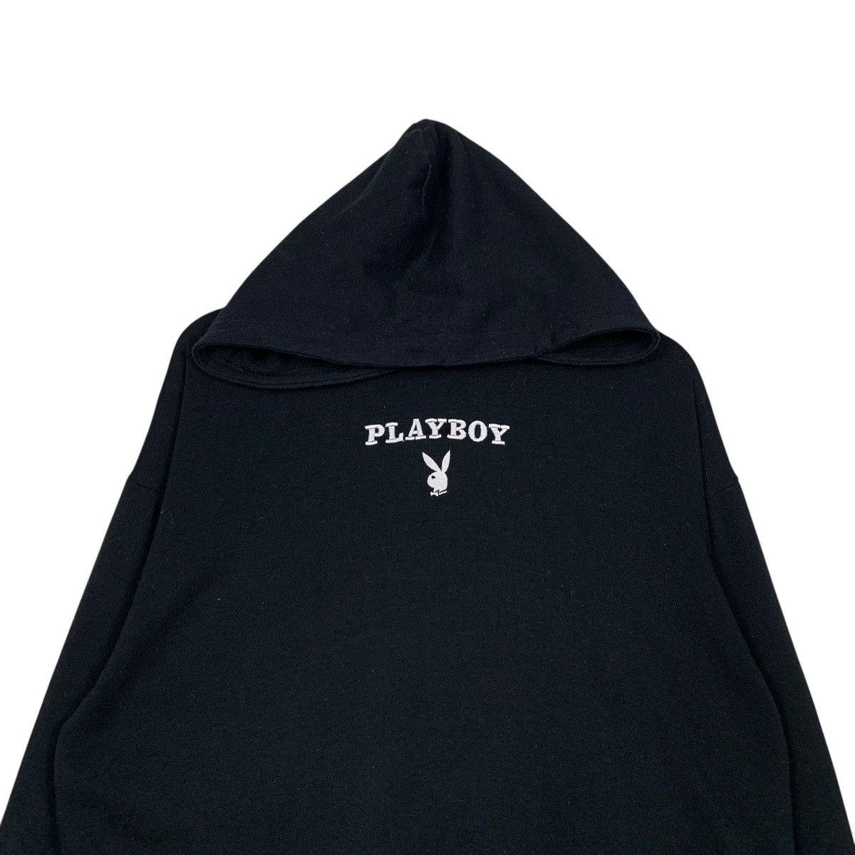 Playboy PLAYBOY BUNNY Center Logo Crop Hoodie Sweatshirt #2638-C118 Size M / US 6-8 / IT 42-44 - 2 Thumbnail