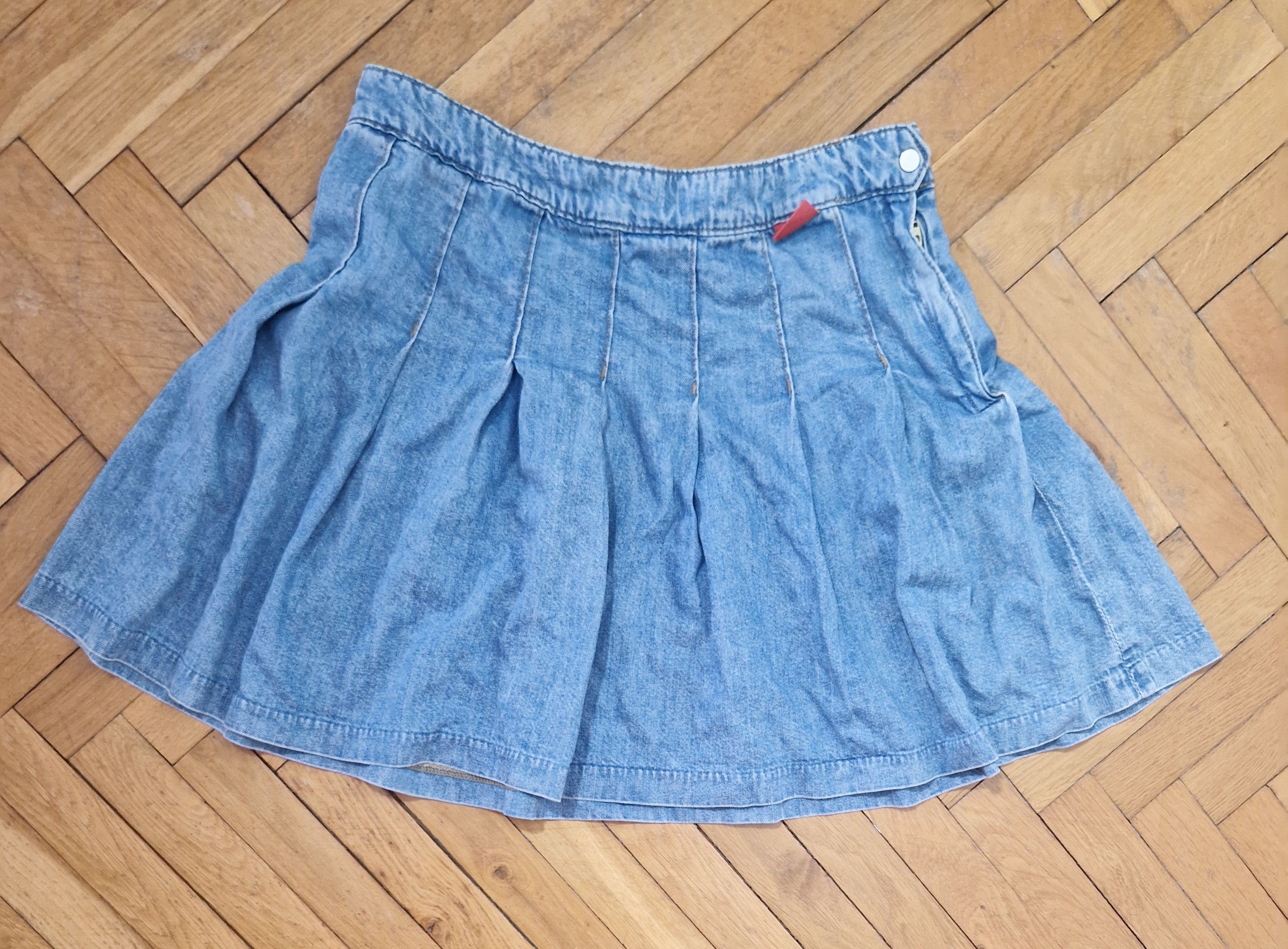 Vintage Vintage denim tennis mini skirt Size 27" / US 4 / IT 40 - 2 Thumbnail