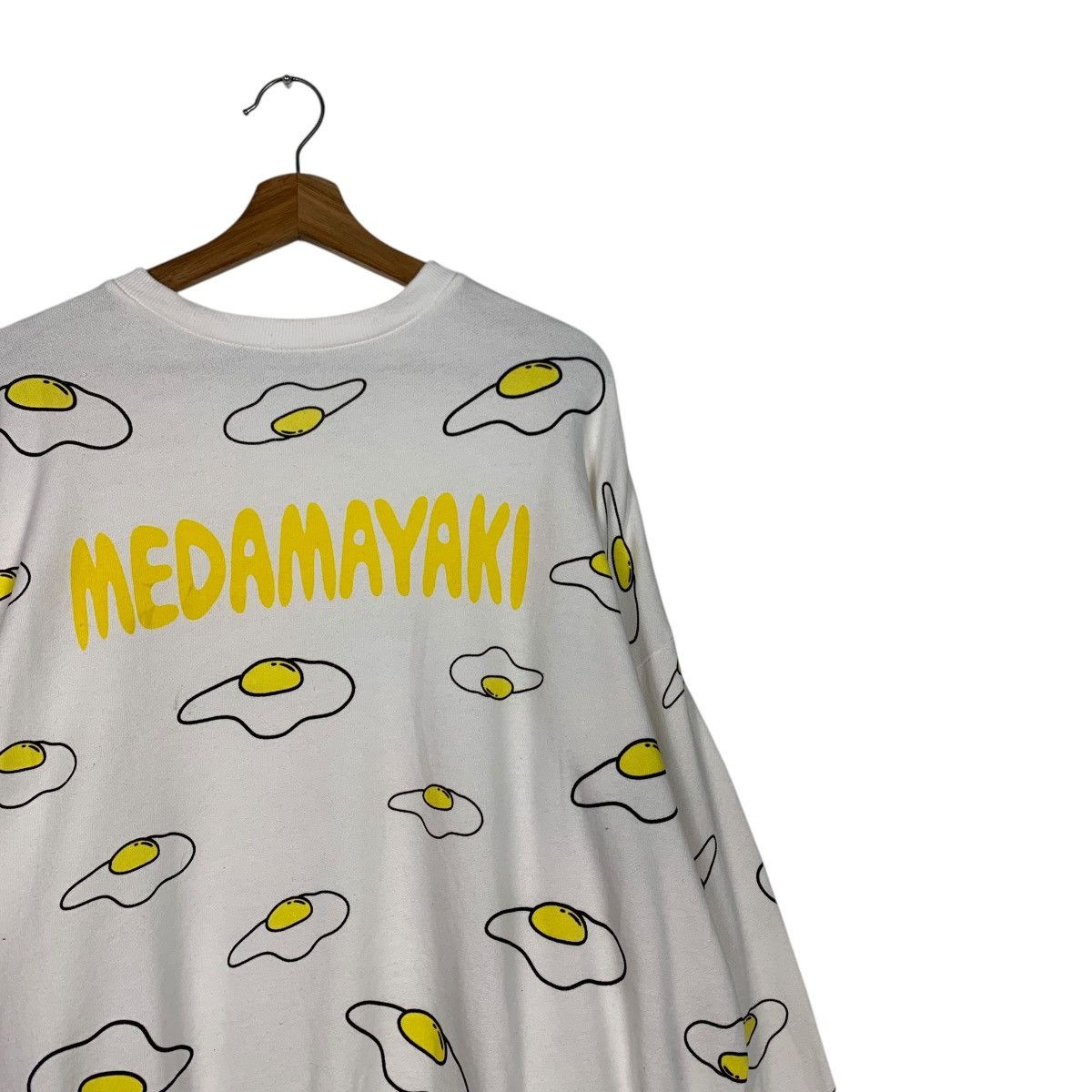 Japanese Brand PUNYUS MEDAMAYAKI Eggs All Over Print Sweatshirts #1952-C85 Size US XXL / EU 58 / 5 - 5 Thumbnail