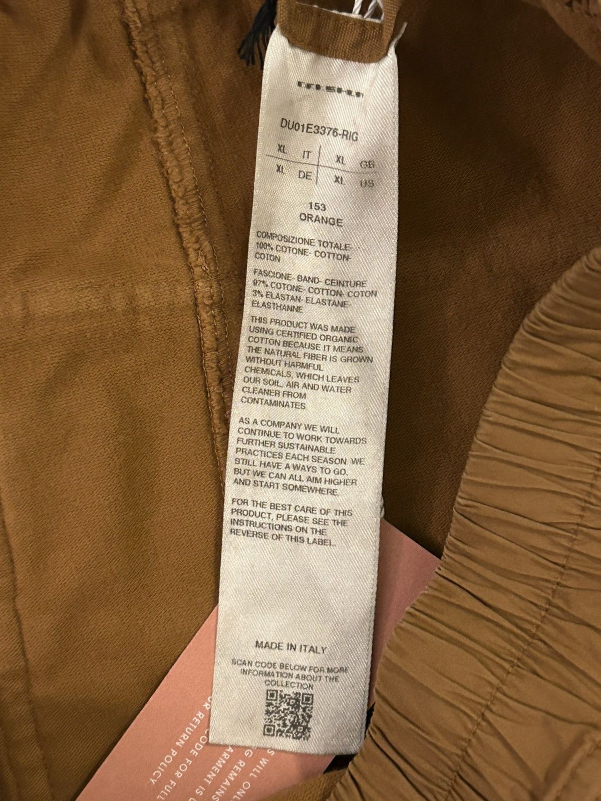 Rick Owens Drkshdw Rick Owens Brown Creatch Sweatpants Size US 37 - 4 Thumbnail