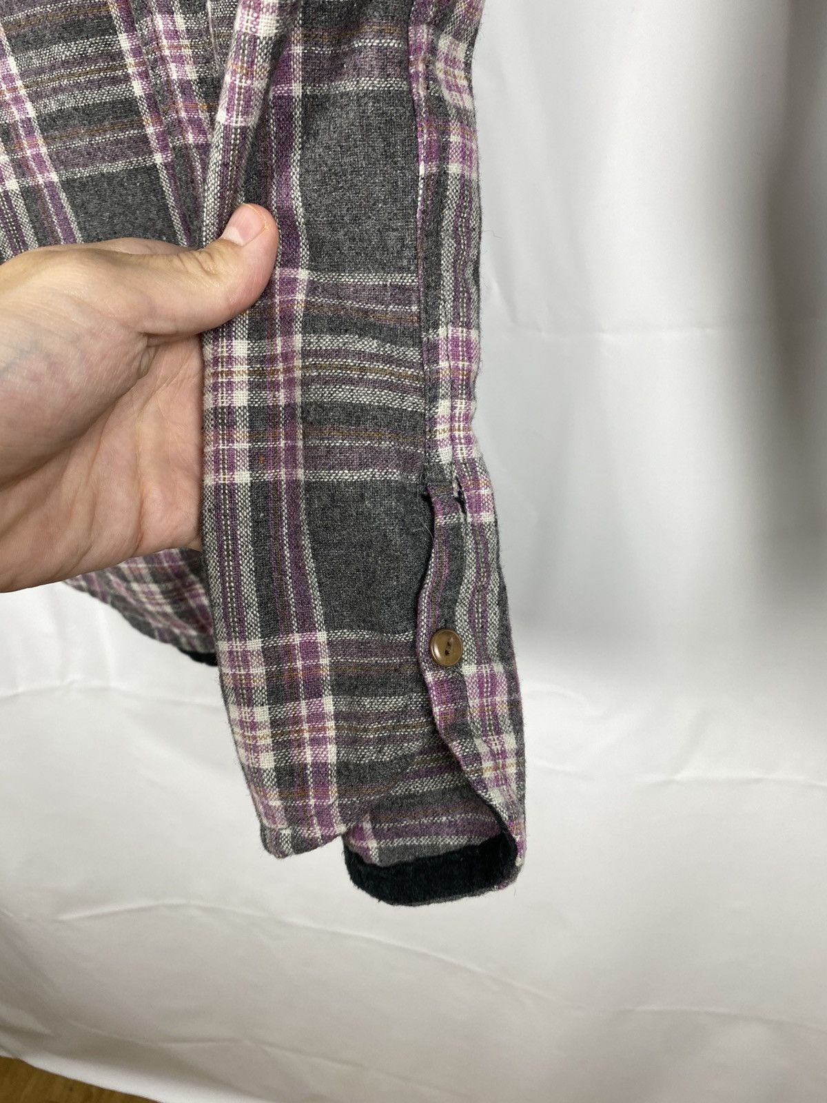 RAGEBLUE Rageblue Plaid Flannel Wool Shirt Jacket size L Size US L / EU 52-54 / 3 - 5 Thumbnail