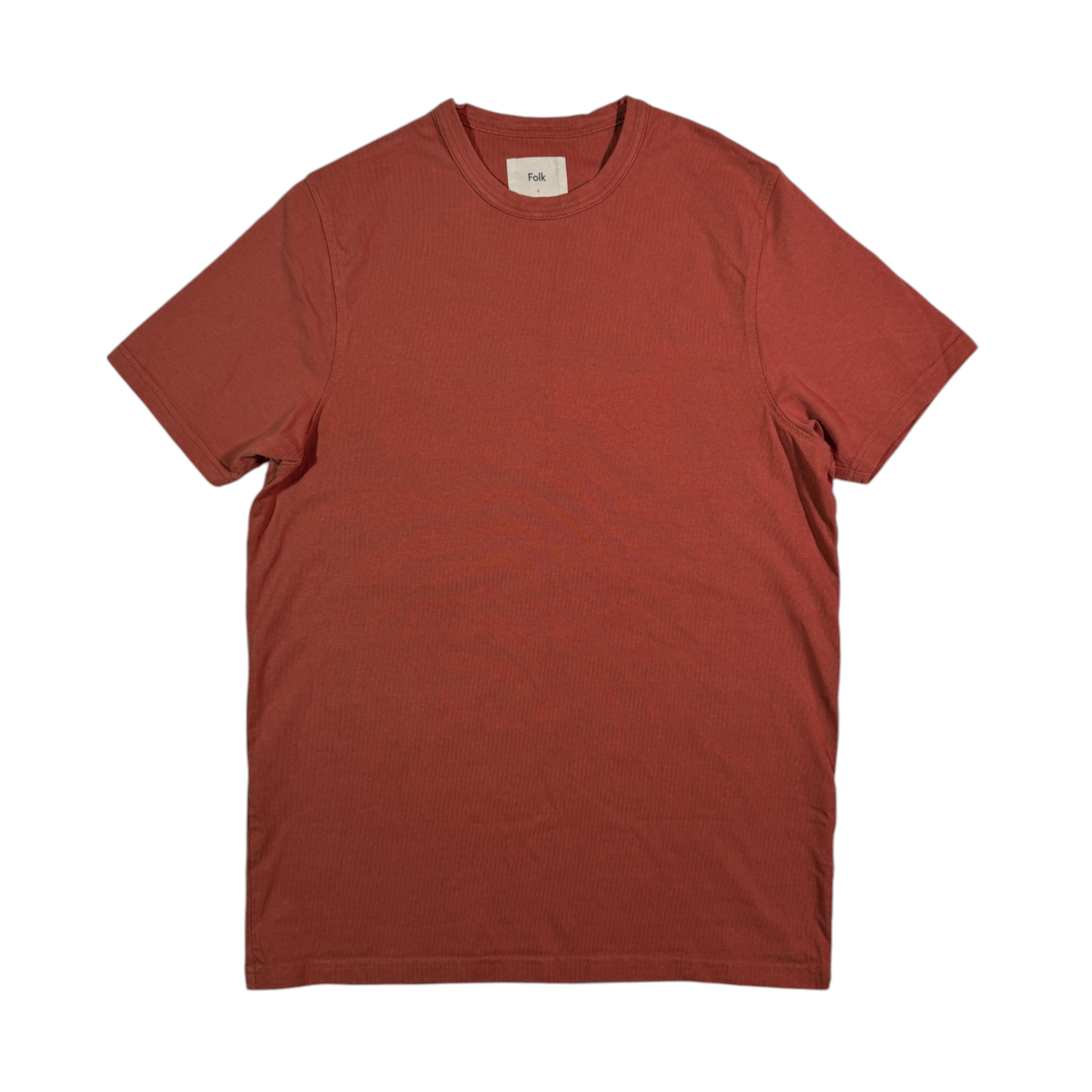 Folk Folk Basic T-shirt Brick Red Tee Size 4 Size US M / EU 48-50 / 2 - 1 Thumbnail