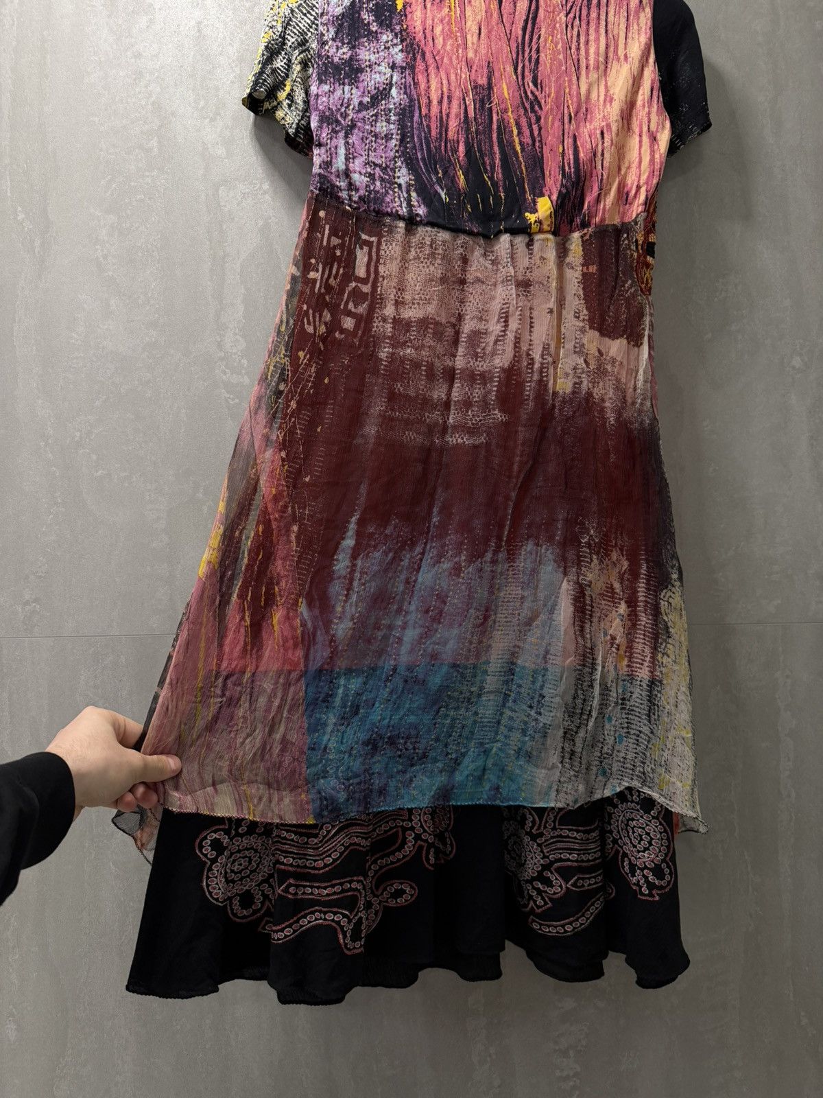 Other SAVE THE QUEEN Dress Bodycon Multicolor Print Shrot Sleeve Size XL / US 12-14 / IT 48-50 - 10 Thumbnail