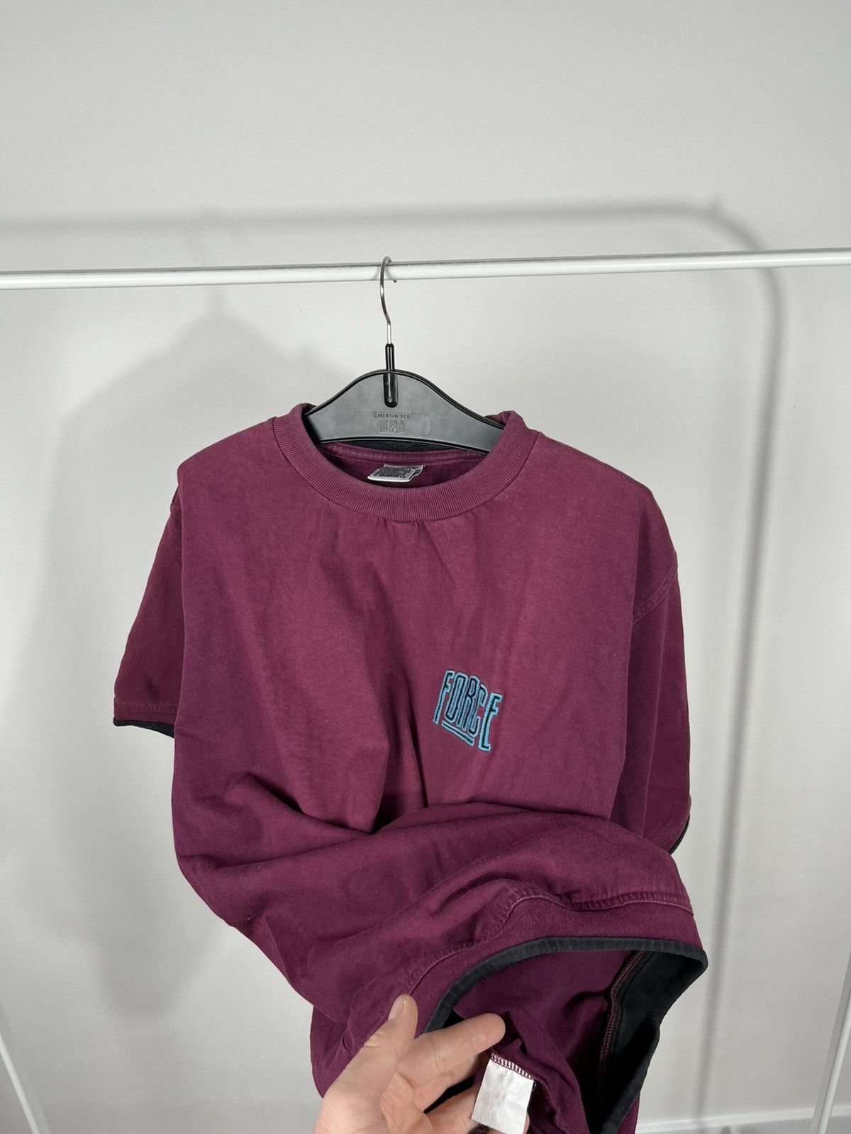 Nike Vintage Nike Force T Shirt Burgundy Logo Crewneck Size US XL / EU 56 / 4 - 8 Thumbnail