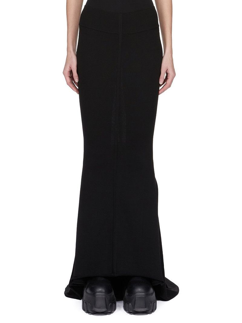 Rick Owens o1y0126 Maxi Skirt in Black Size 26" / US 2 / IT 38 - 1 Thumbnail