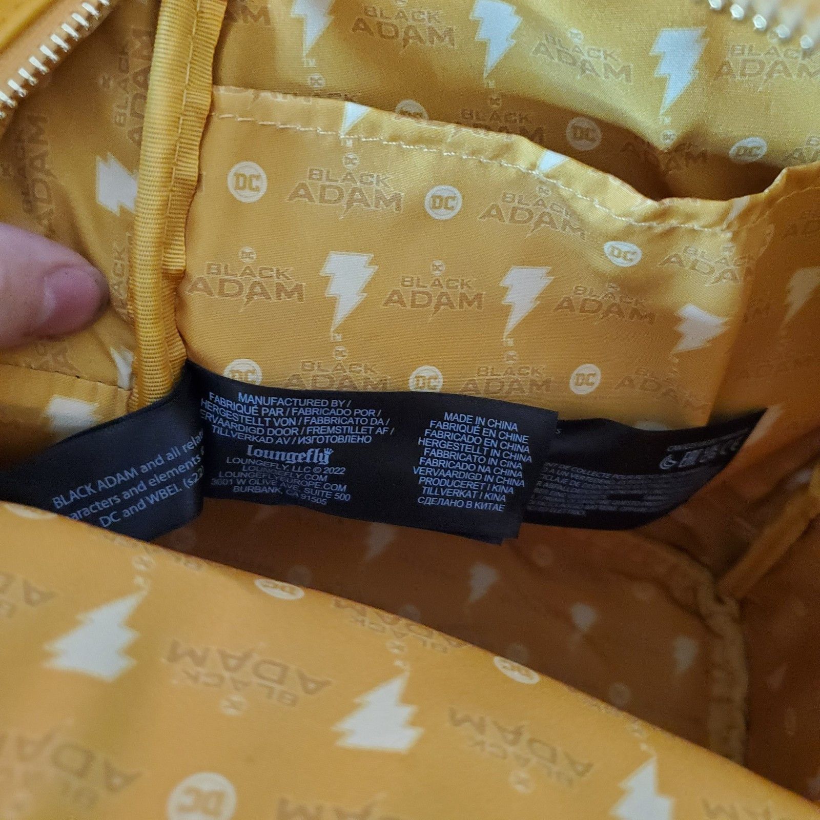 DC Comics NWT Loungefly x DC Comics Black Adam Light Up Mini Backpack Size ONE SIZE - 6 Thumbnail