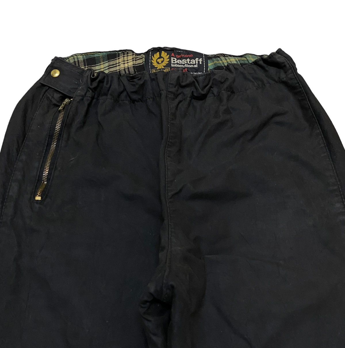 Belstaff × Vintage Rare Design Vintage Brand Belstaff Waxed Leather Pants 1980s Size US 30 / EU 46 - 3 Thumbnail