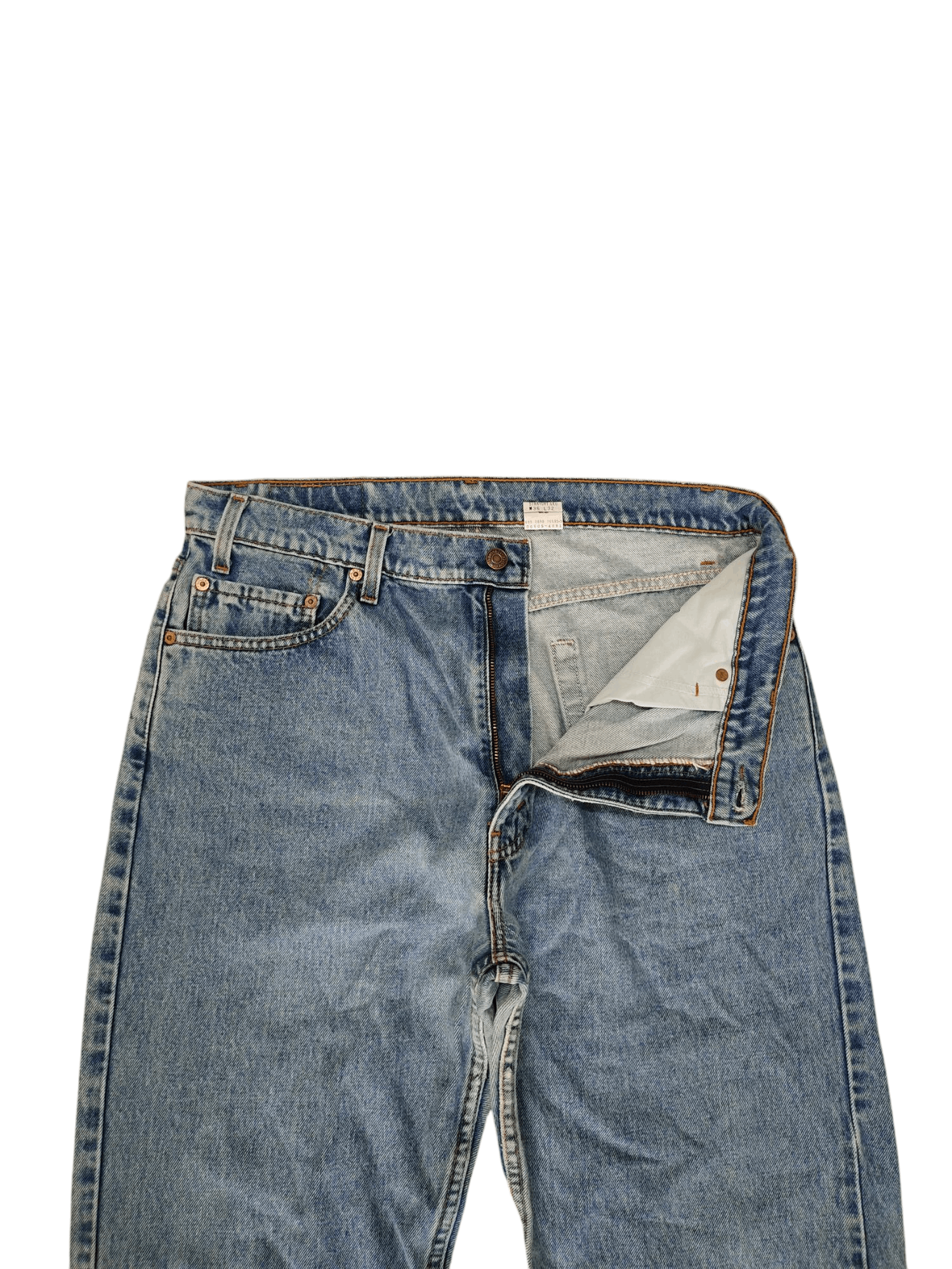 Levi's Vintage 90s Levis 505 Hand Painted Pocket Denim Jeans Size US 34 / EU 50 - 10 Thumbnail