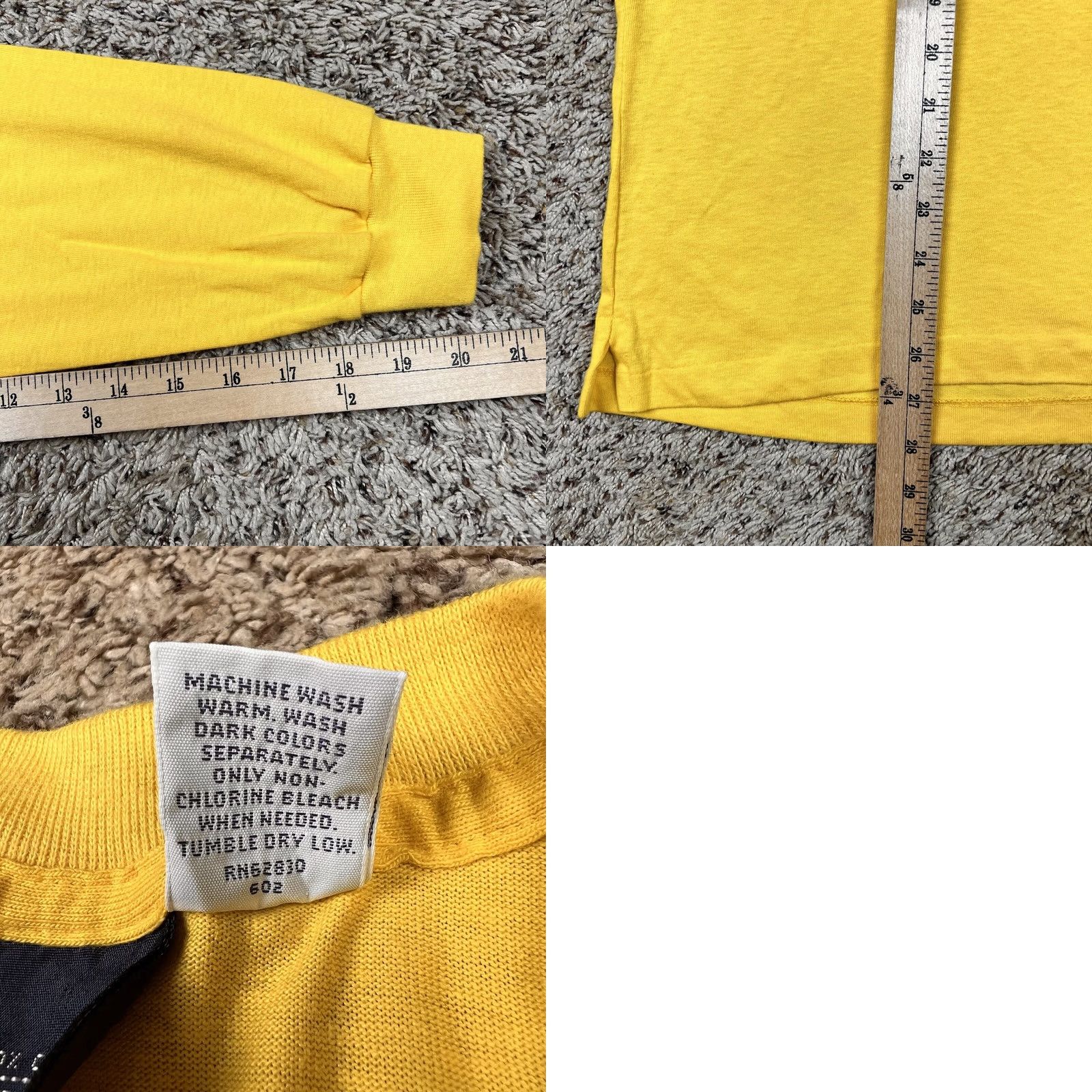 Lands' End VINTAGE Lands End T-Shirt Women Large Yellow 90s Shirt Crew Neck Long Sleeve Size L / US 10 / IT 46 - 9 Thumbnail