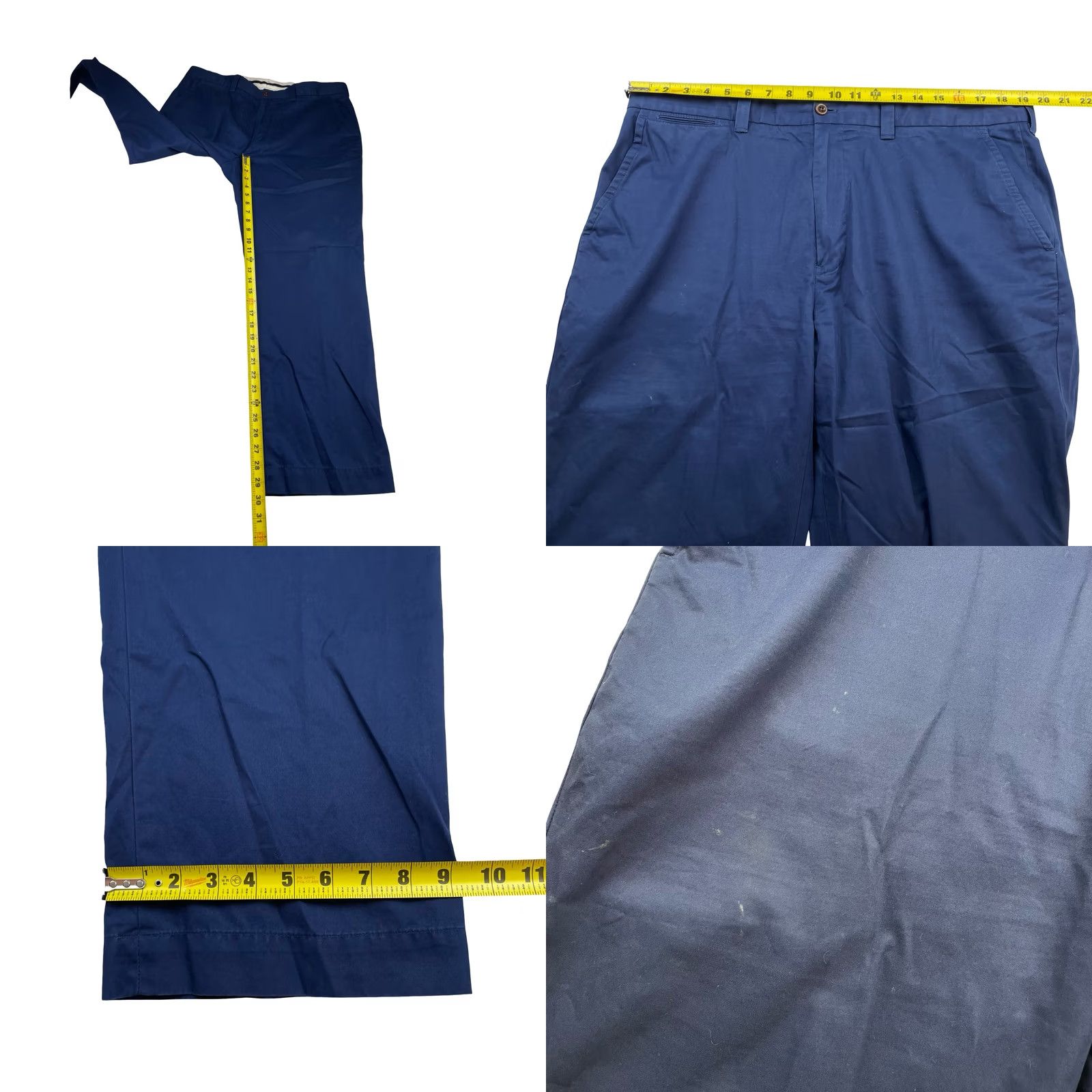 Polo Ralph Lauren VINTAGE Polo Ralph Lauren Men's Pants Blue 38x30 Chino Cotton Flat Front Size US M / EU 48-50 / 2 - 8 Thumbnail