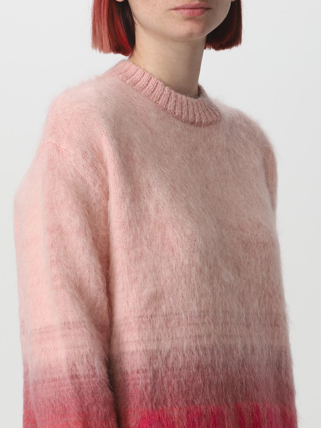Off-White o1y1225 Crewneck Sweater in Blush/Red Size XS / US 0-2 / IT 36-38 - 5 Thumbnail