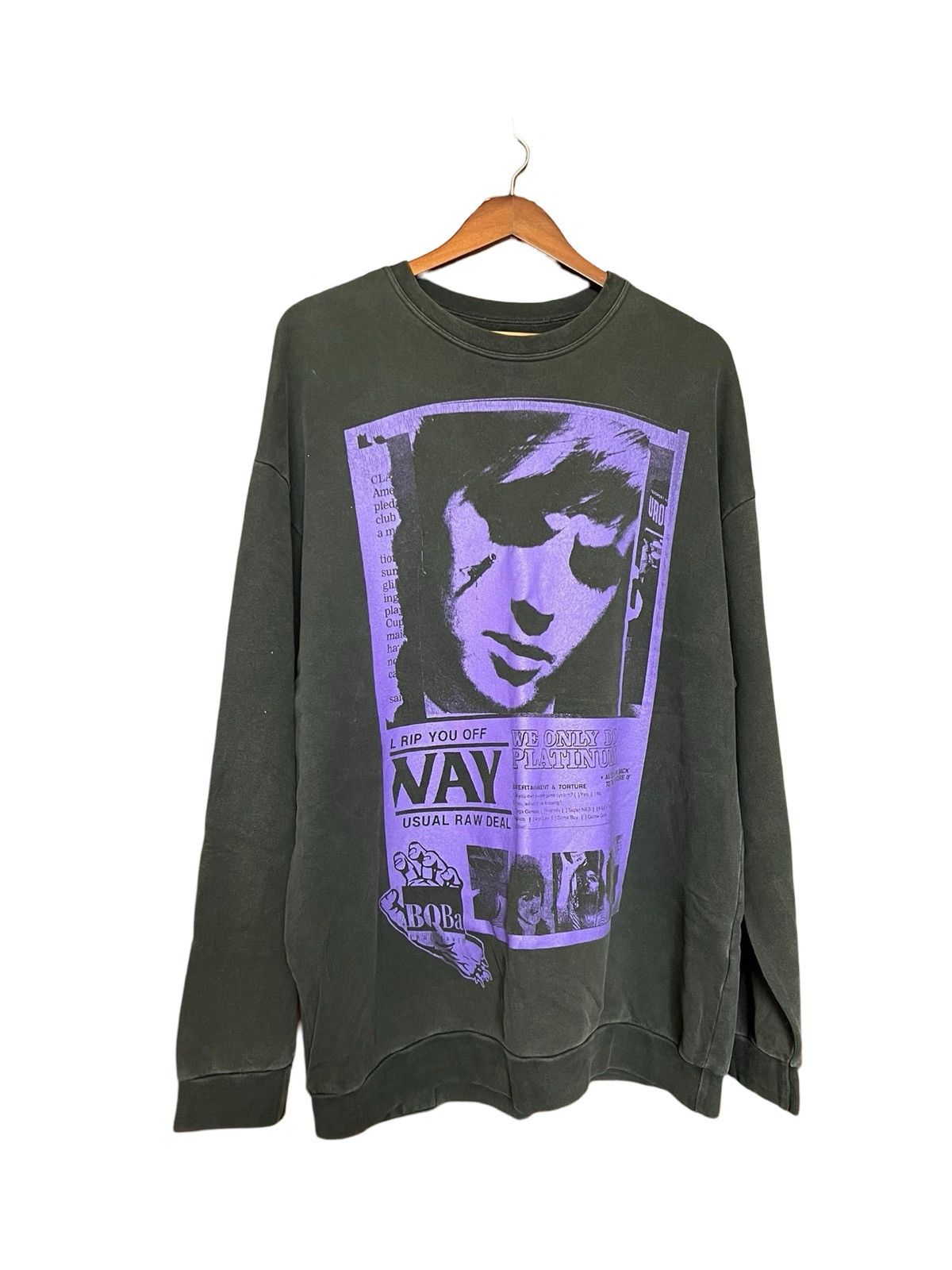Raf Simons Ss2003 "Consumed" Richie Manic Crewneck Sweater Size US M / EU 48-50 / 2 - 1 Thumbnail