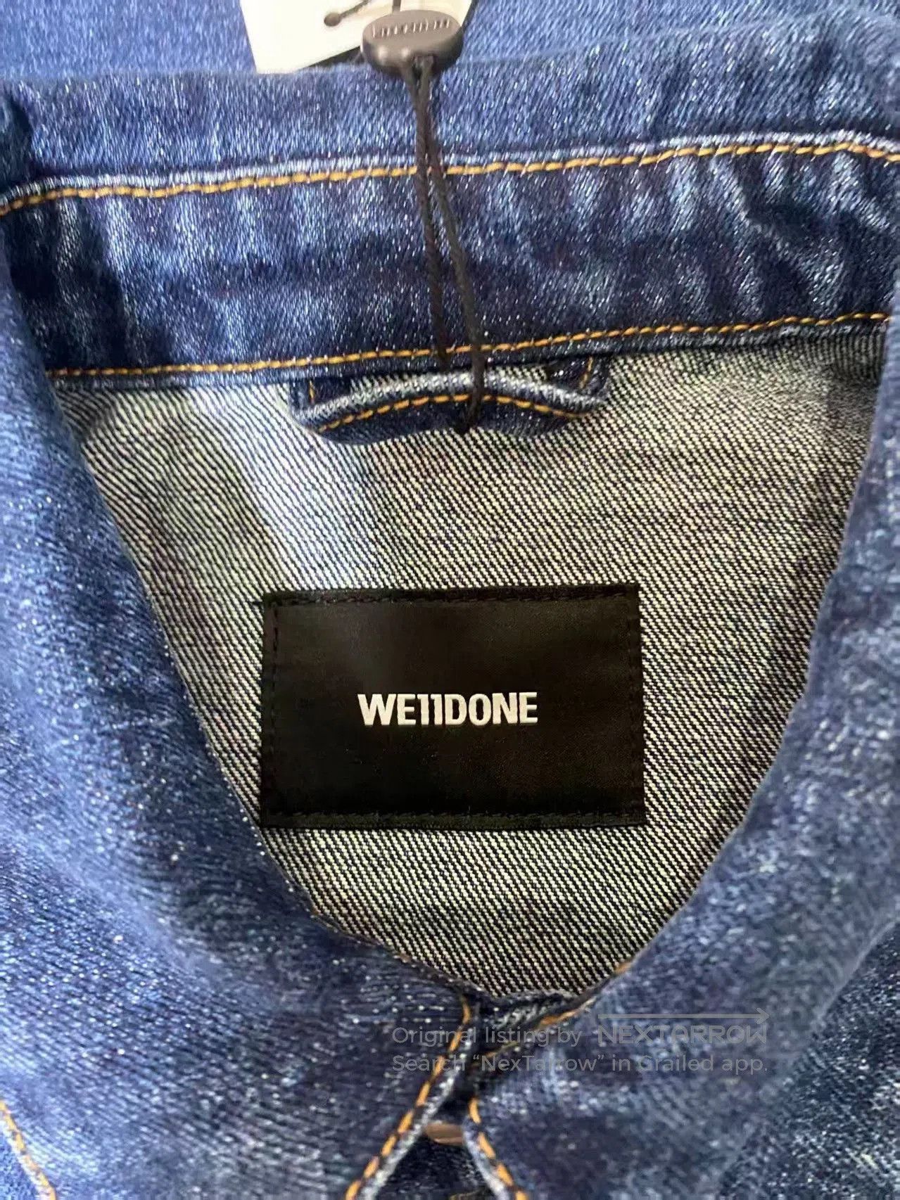 WE11DONE we11done Flame Spray Paint Denim Longsleeve. Size US S / EU 44-46 / 1 - 5 Thumbnail