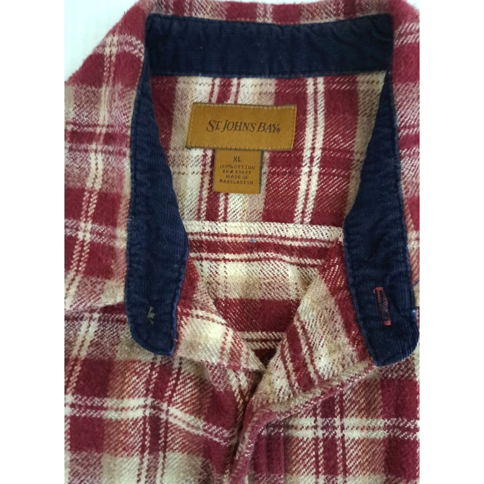 Vintage VINTAGE St John's Bay Button-Up Shirt XL Unisex Adults Flannel Plaid Green Cotton Heavyweight Pockets Outdoor Casual 28in long 25in pit to pit Size XL / US 12-14 / IT 48-50 - 2 Thumbnail