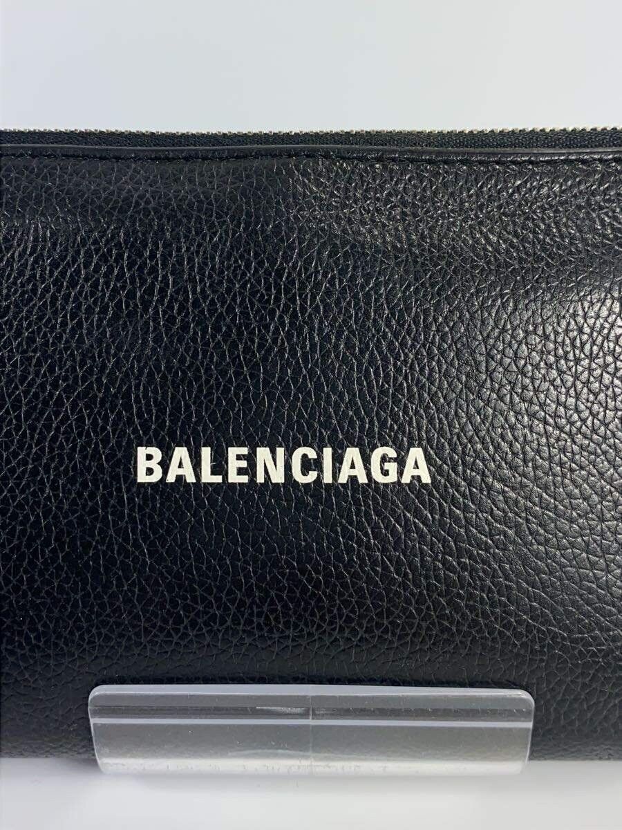 Balenciaga Balenciaga Leather Long Wallet Black Size ONE SIZE - 3 Thumbnail