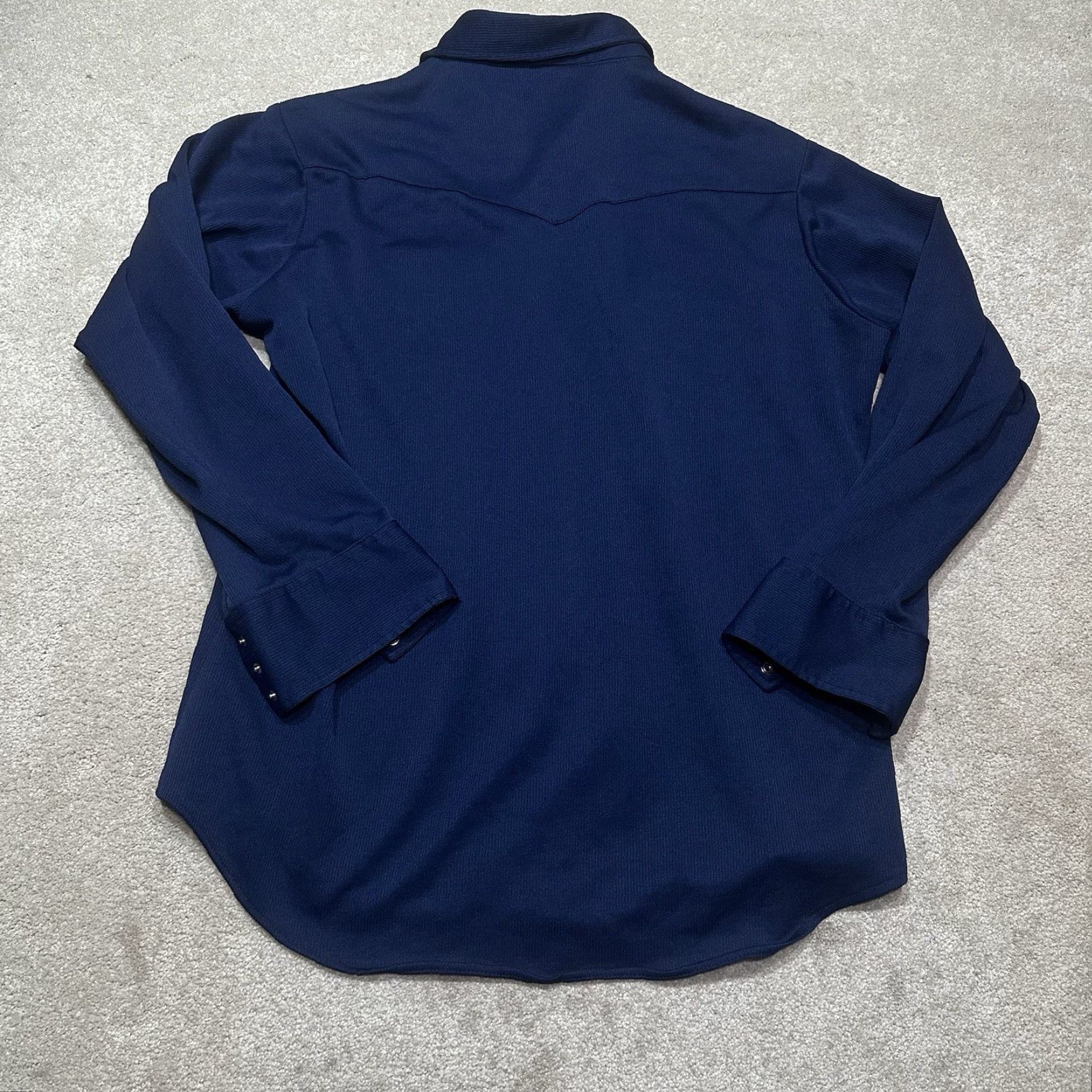 Lee VINTAGE Lee Pearl Snap Shirt Western 1970s Blue L Mens Size US L / EU 52-54 / 3 - 2 Thumbnail