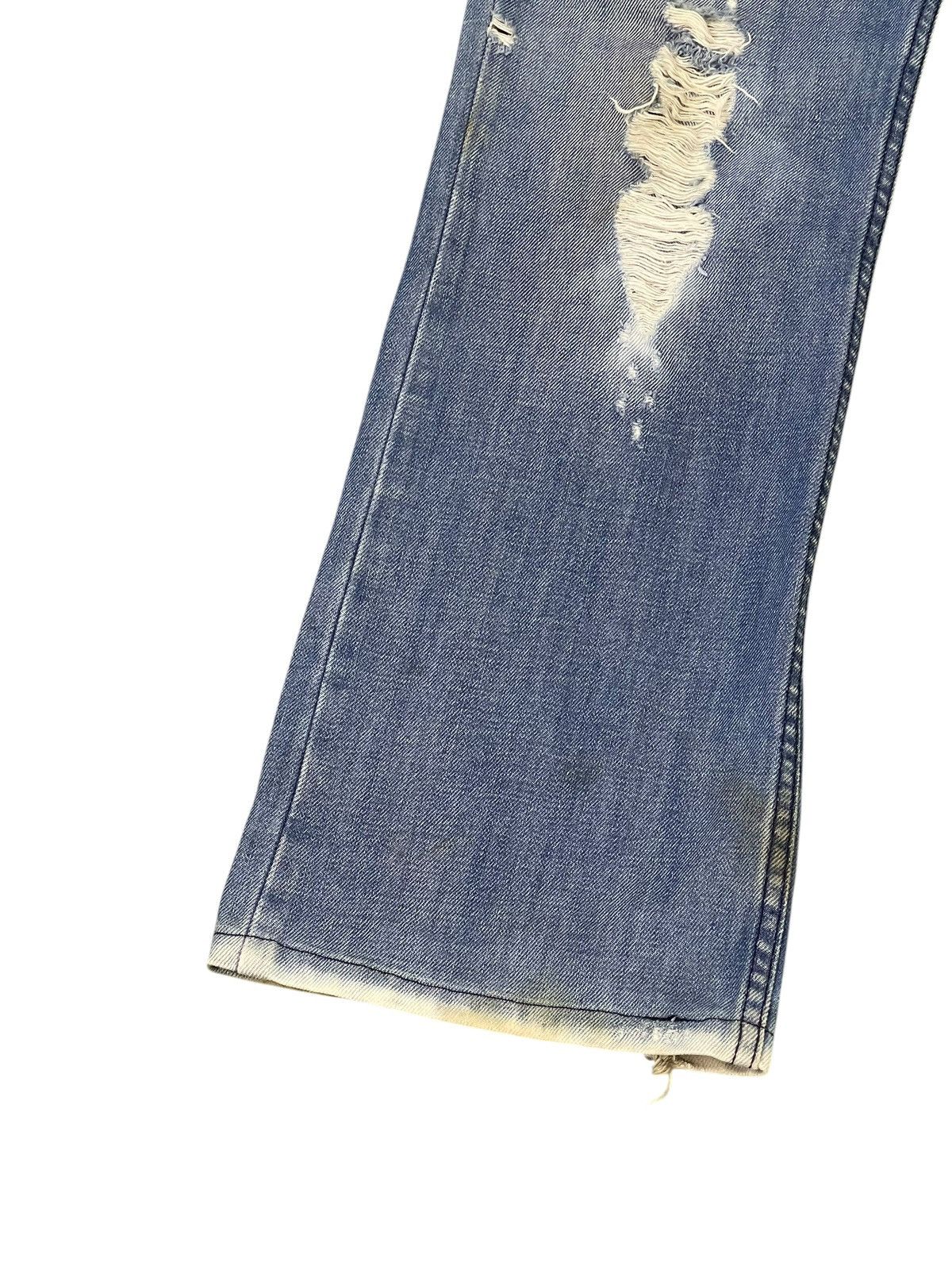Diesel Flare Jeans Y2K Diesel Industries Distress Boot Cut 1🟦0 Size US 31 - 5 Thumbnail
