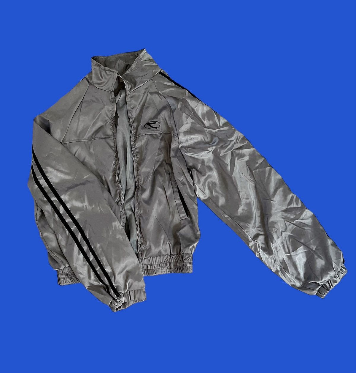Other Grey chrome and black windbreaker jacket Size S / US 4 / IT 40 - 1 Thumbnail