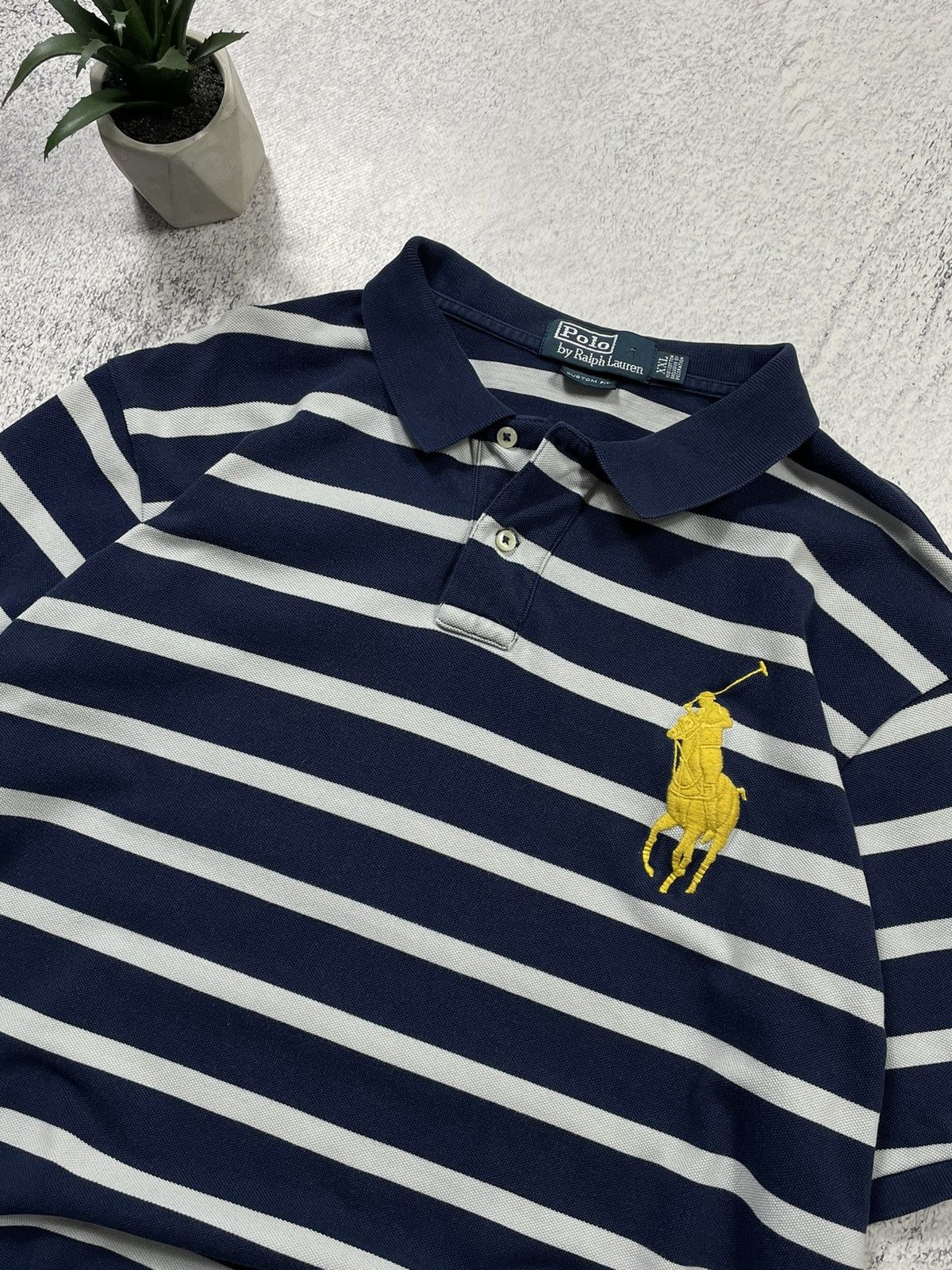 Other Vintage 90’s Polo Ralph Lauren #3 Striped T-shirt Size US XXL / EU 58 / 5 - 4 Thumbnail